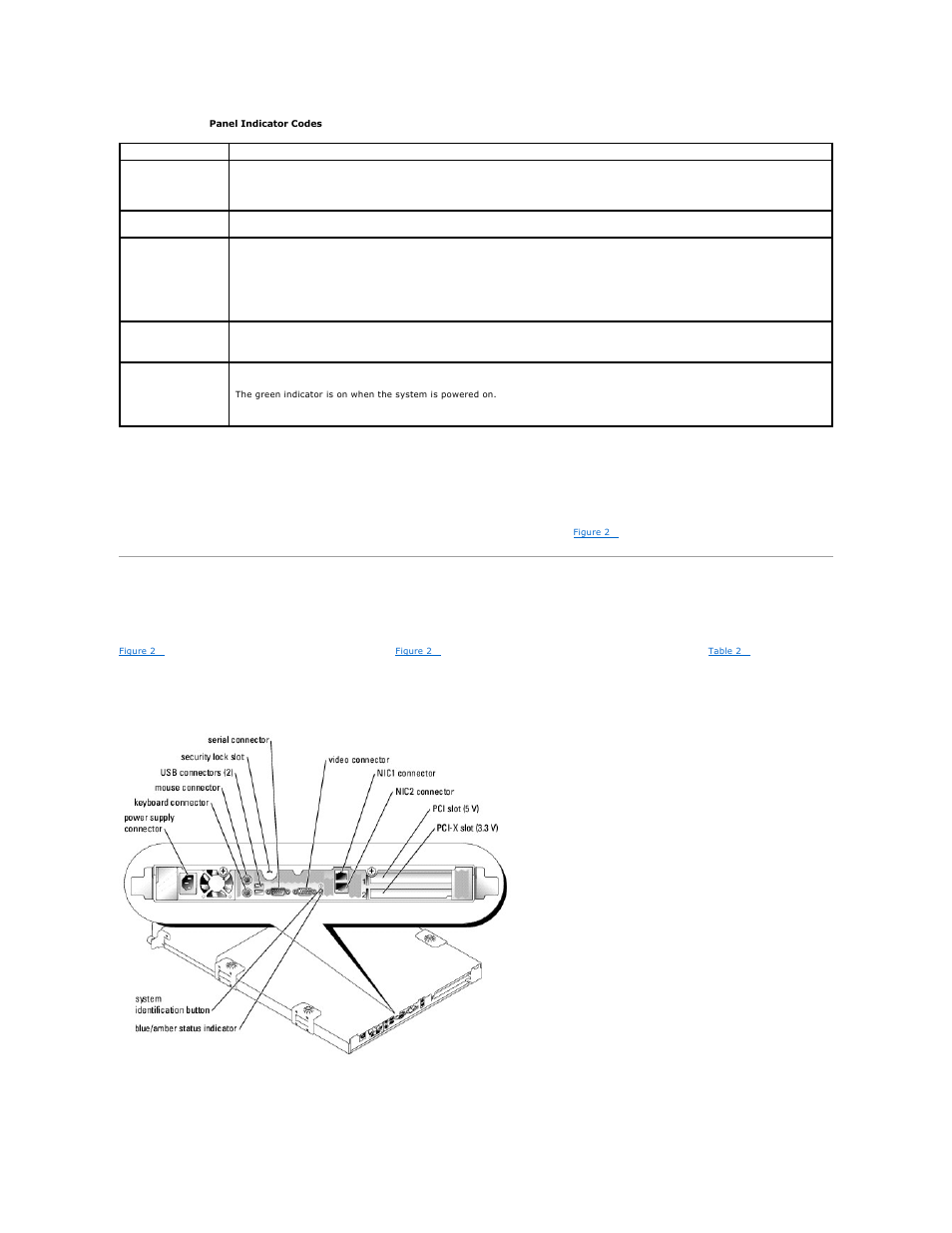 Back-panel indicators and features, Table 2 | Dell PowerVault 745N User Manual | Page 27 / 80