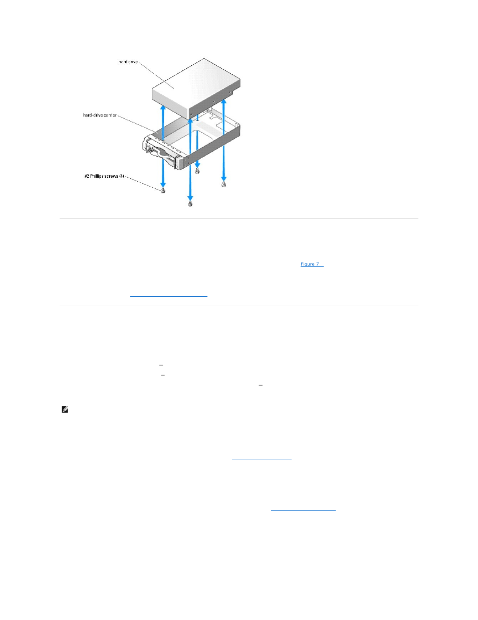 Installing a hard drive, Connecting hard drives for raid, Software raid | Hardware raid (internal drives) | Dell PowerVault 745N User Manual | Page 67 / 80