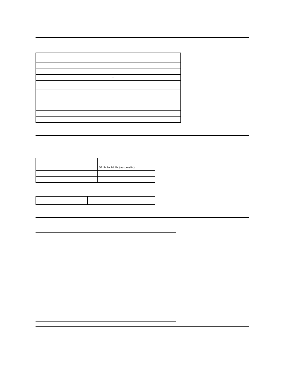 Touch screen specifications, Resolution specifications, Video supported modes | Preset display modes | Dell D2201 Monitor User Manual | Page 10 / 43