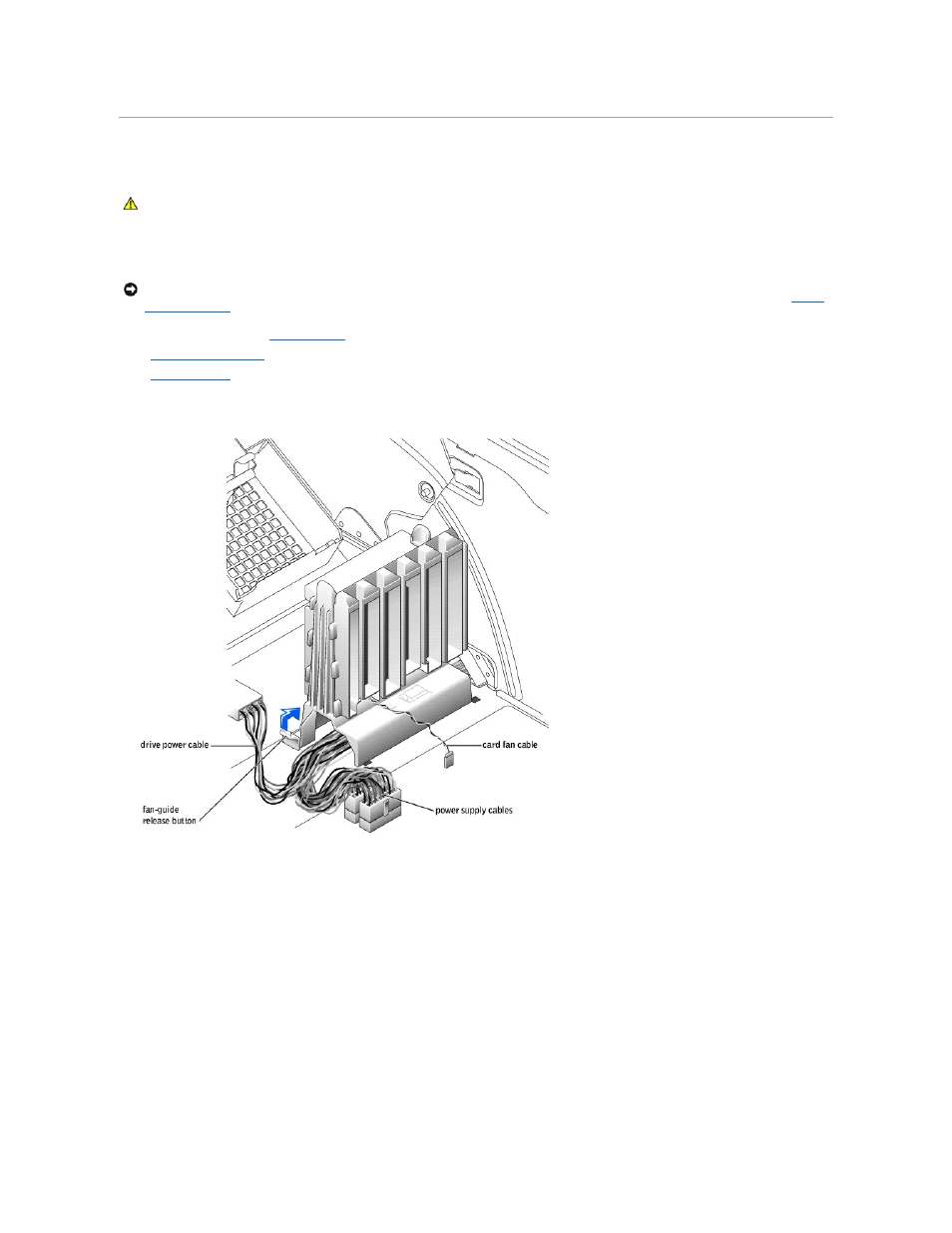Power supply, Removing the power supply | Dell XPS/Dimension XPS User Manual | Page 29 / 49