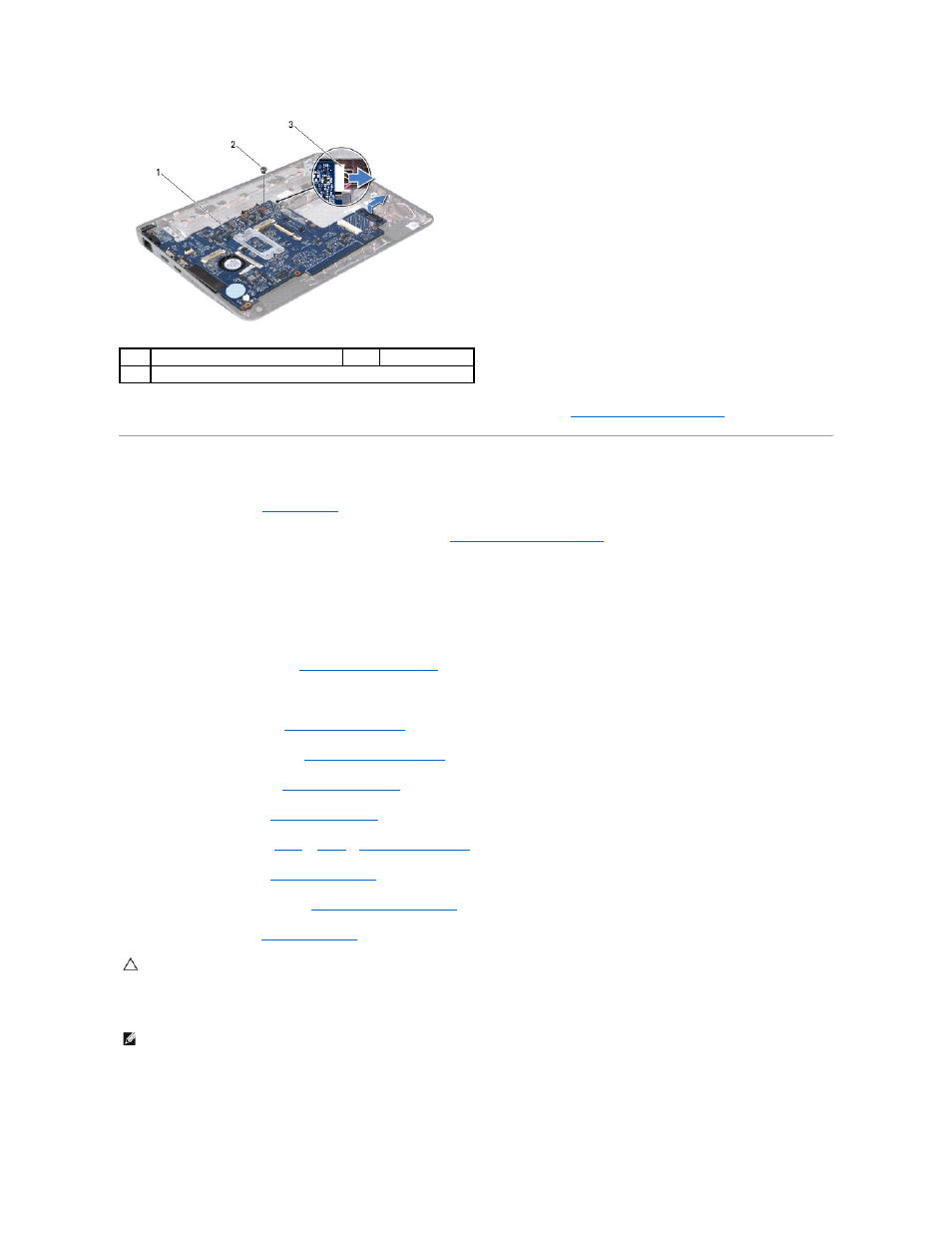 Replacing the system board | Dell Inspiron 11z (1121, Late 2010) User Manual | Page 52 / 54