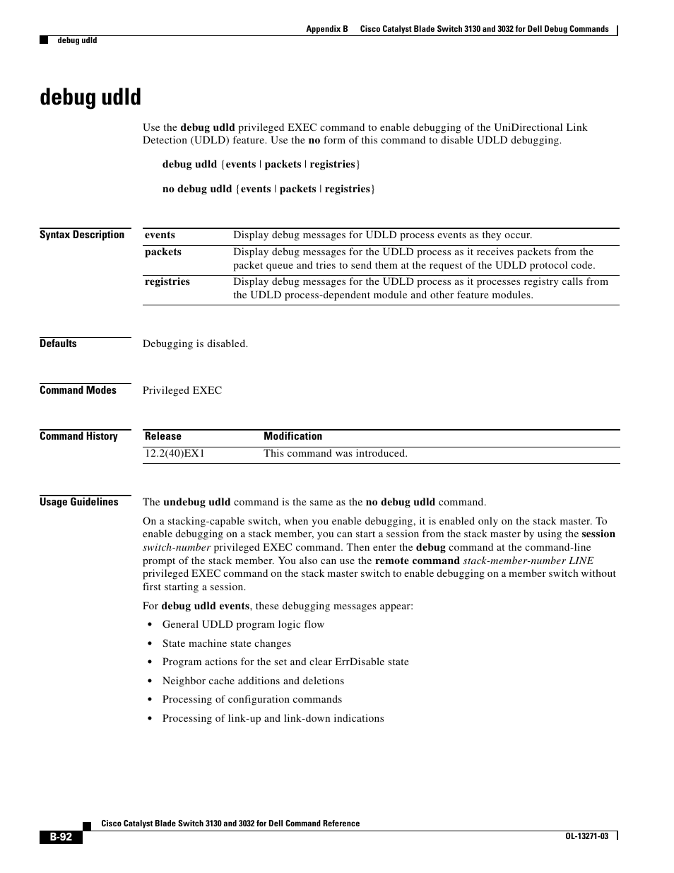 Debug udld | Dell POWEREDGE M1000E User Manual | Page 1008 / 1082