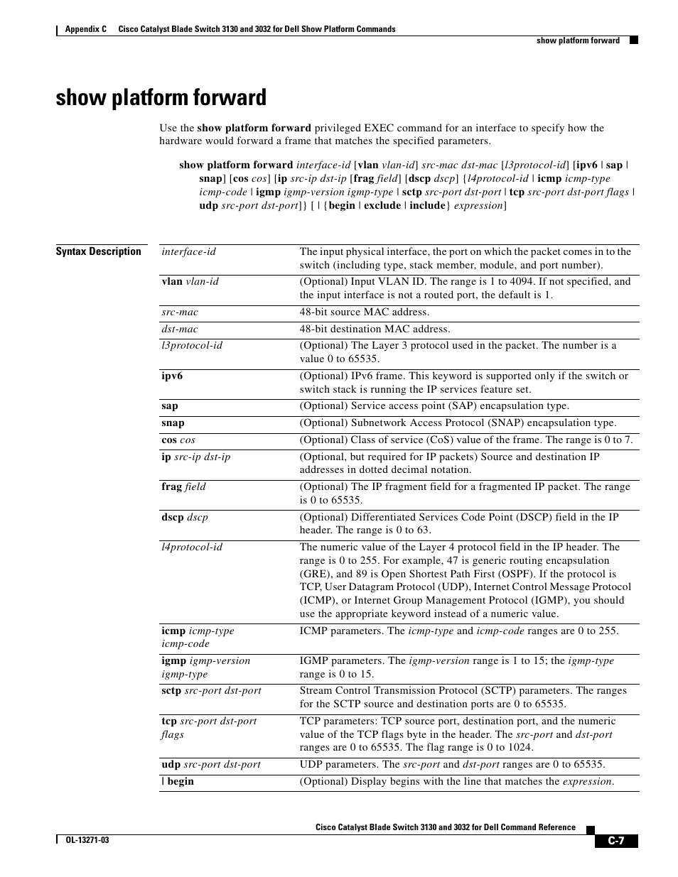 Show platform forward | Dell POWEREDGE M1000E User Manual | Page 1017 / 1082