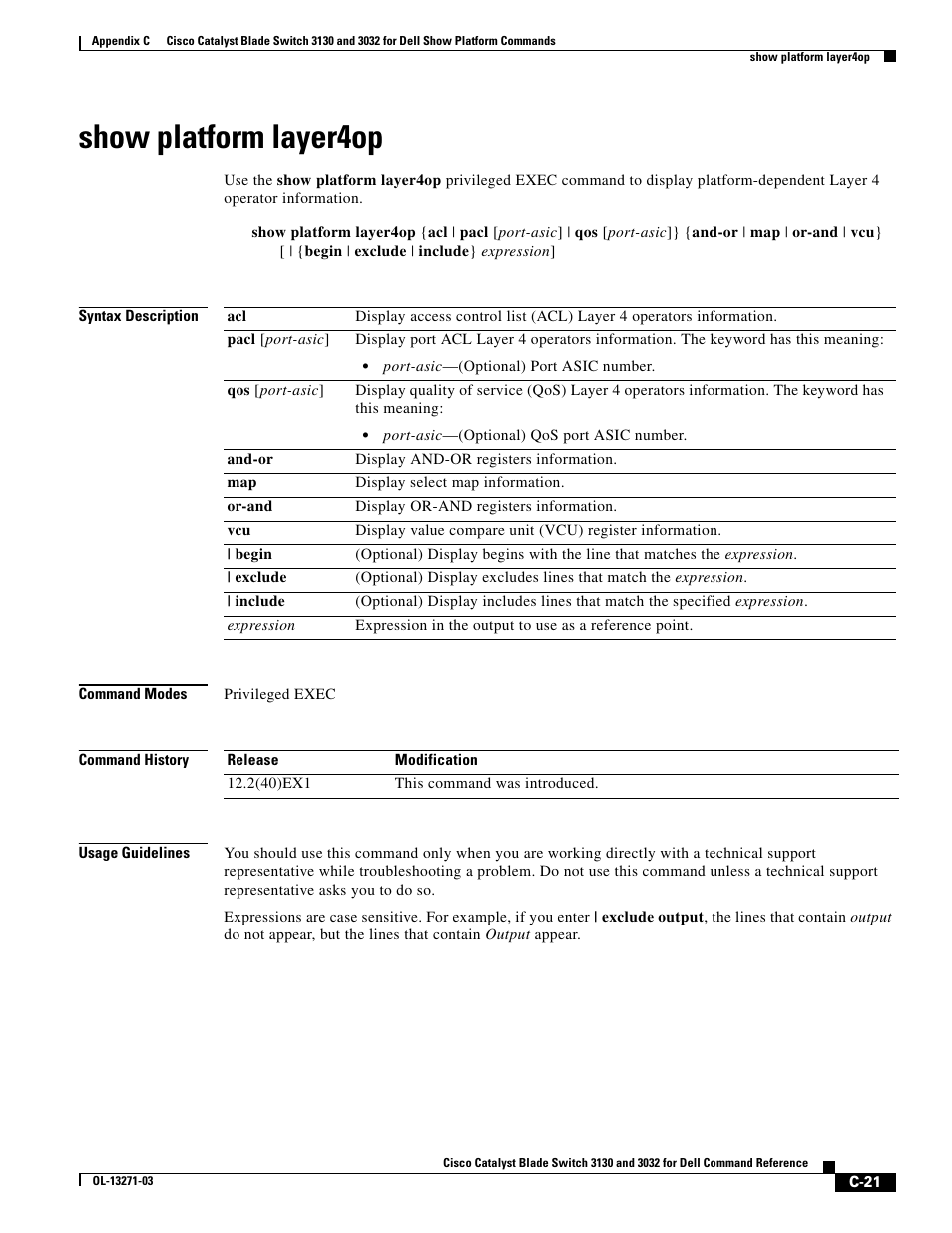 Show platform layer4op | Dell POWEREDGE M1000E User Manual | Page 1031 / 1082