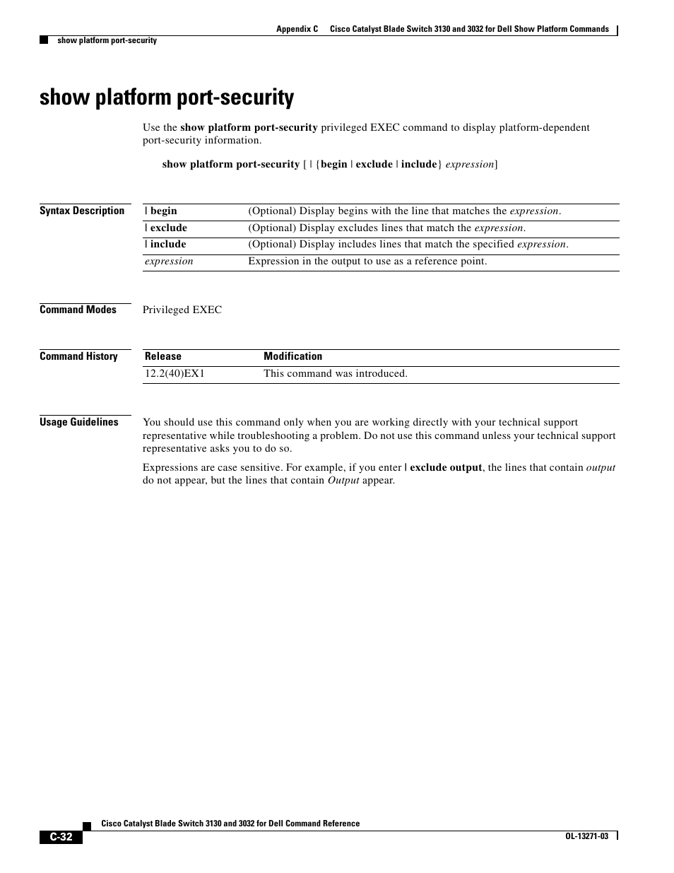 Show platform port-security | Dell POWEREDGE M1000E User Manual | Page 1042 / 1082