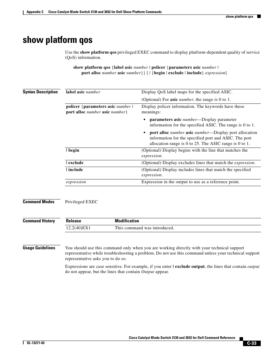 Show platform qos | Dell POWEREDGE M1000E User Manual | Page 1043 / 1082