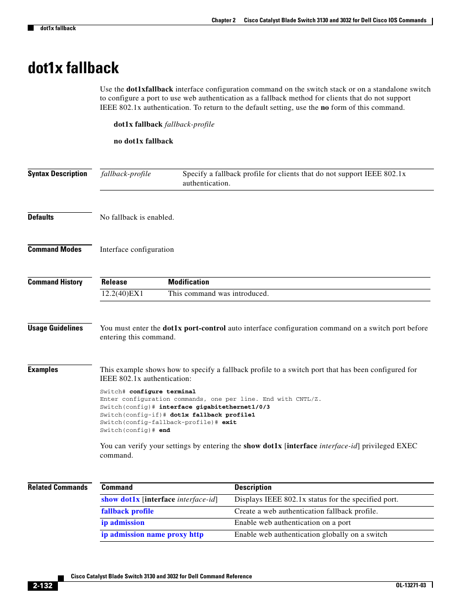 Dot1x fallback | Dell POWEREDGE M1000E User Manual | Page 162 / 1082