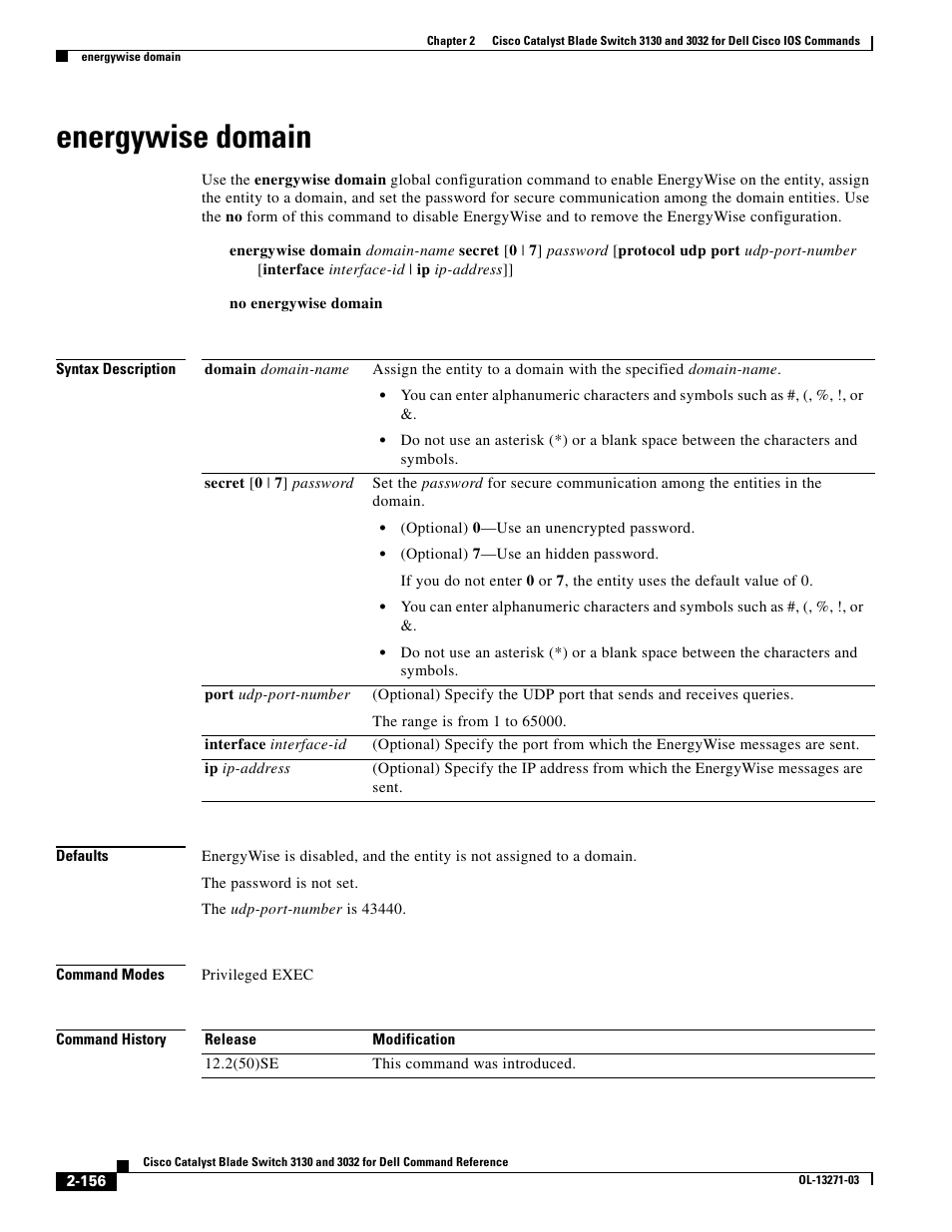 Energywise domain | Dell POWEREDGE M1000E User Manual | Page 186 / 1082