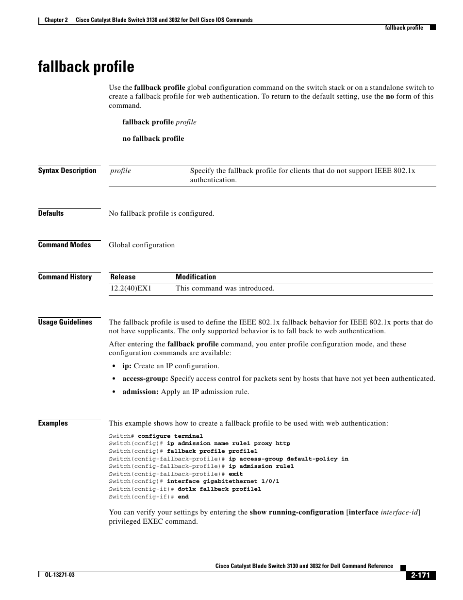 Fallback profile | Dell POWEREDGE M1000E User Manual | Page 201 / 1082