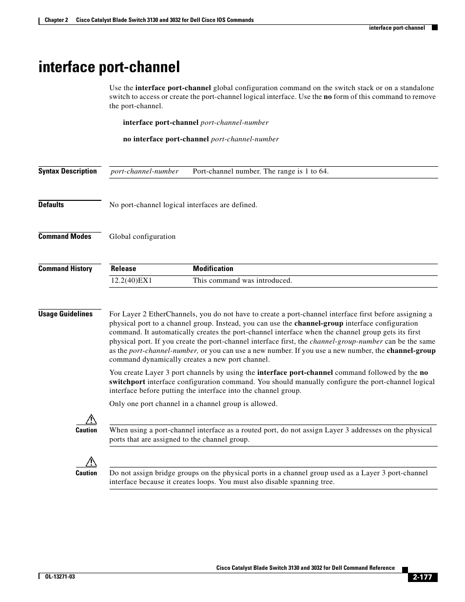 Interface port-channel | Dell POWEREDGE M1000E User Manual | Page 207 / 1082