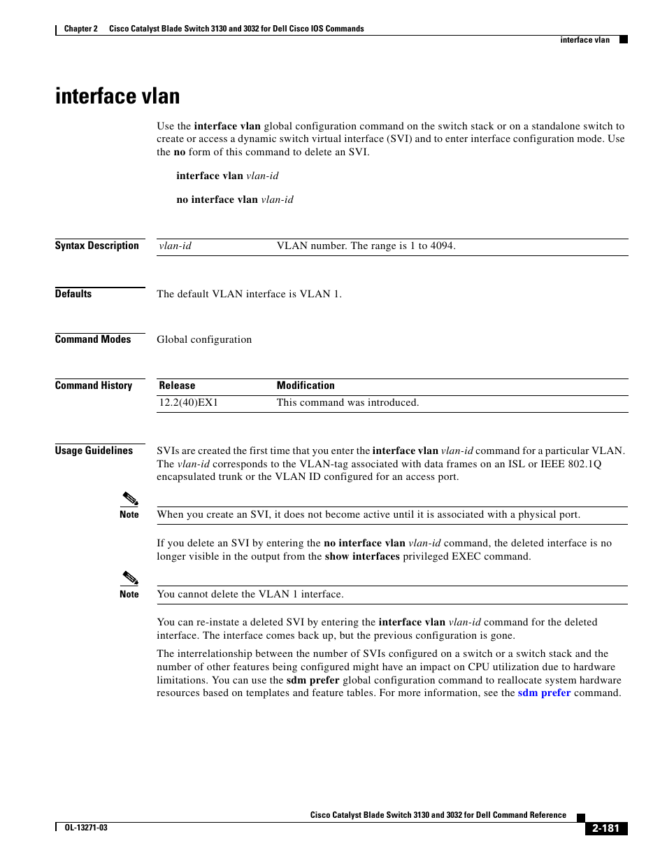 Interface vlan | Dell POWEREDGE M1000E User Manual | Page 211 / 1082