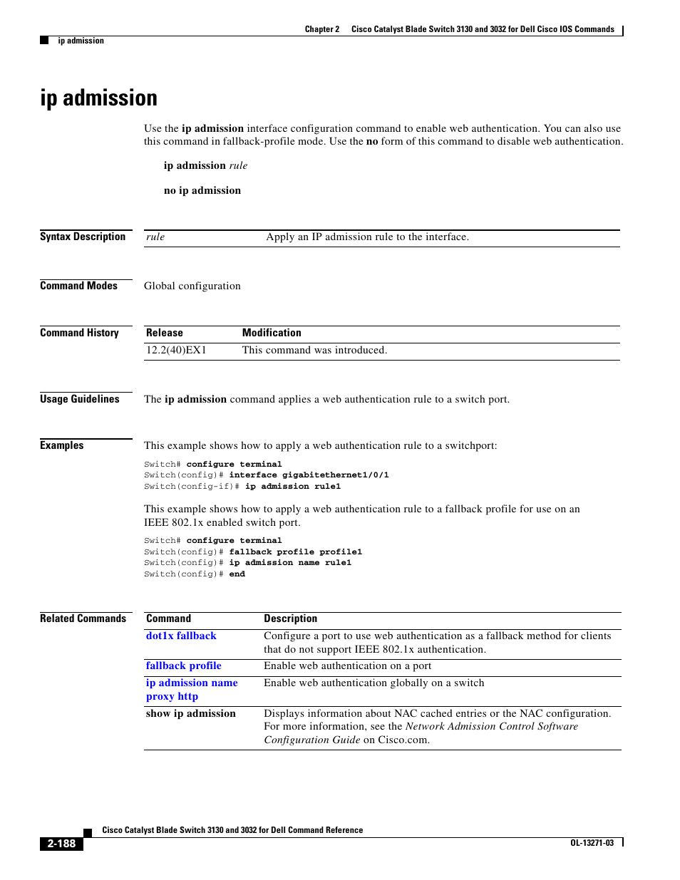 Ip admission | Dell POWEREDGE M1000E User Manual | Page 218 / 1082