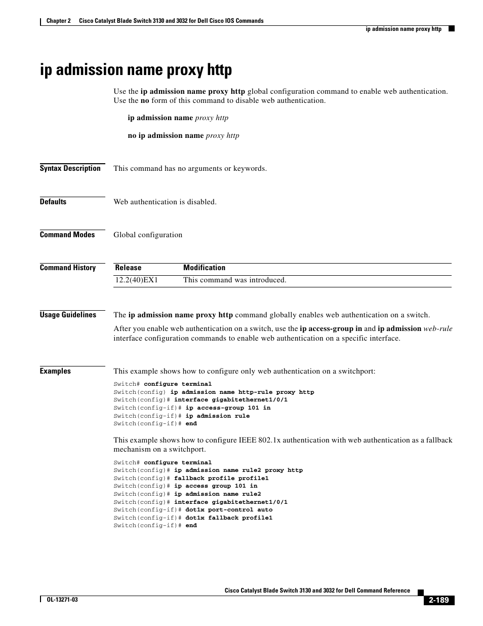 Ip admission name proxy http | Dell POWEREDGE M1000E User Manual | Page 219 / 1082