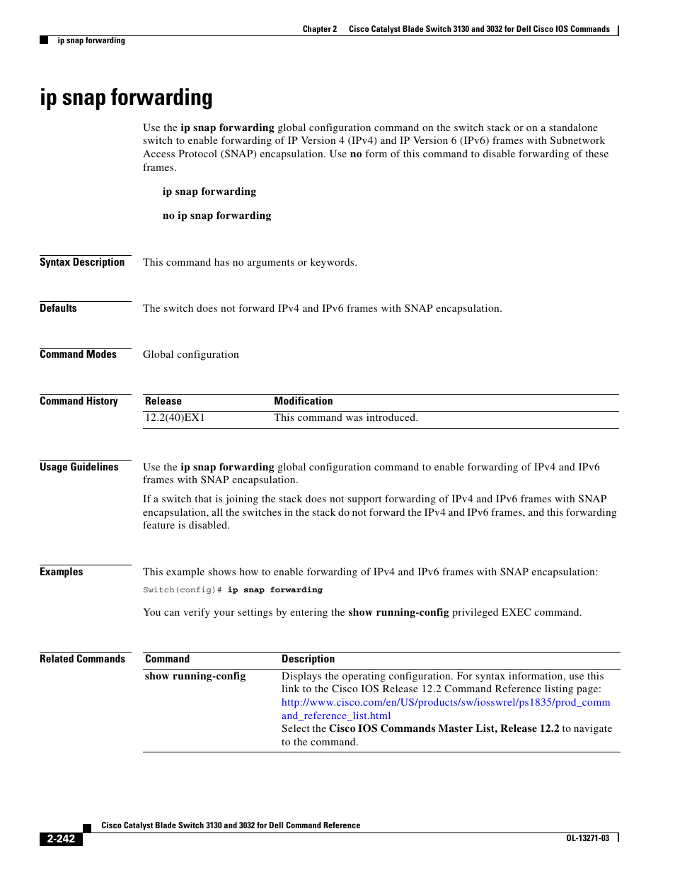 Ip snap forwarding | Dell POWEREDGE M1000E User Manual | Page 272 / 1082