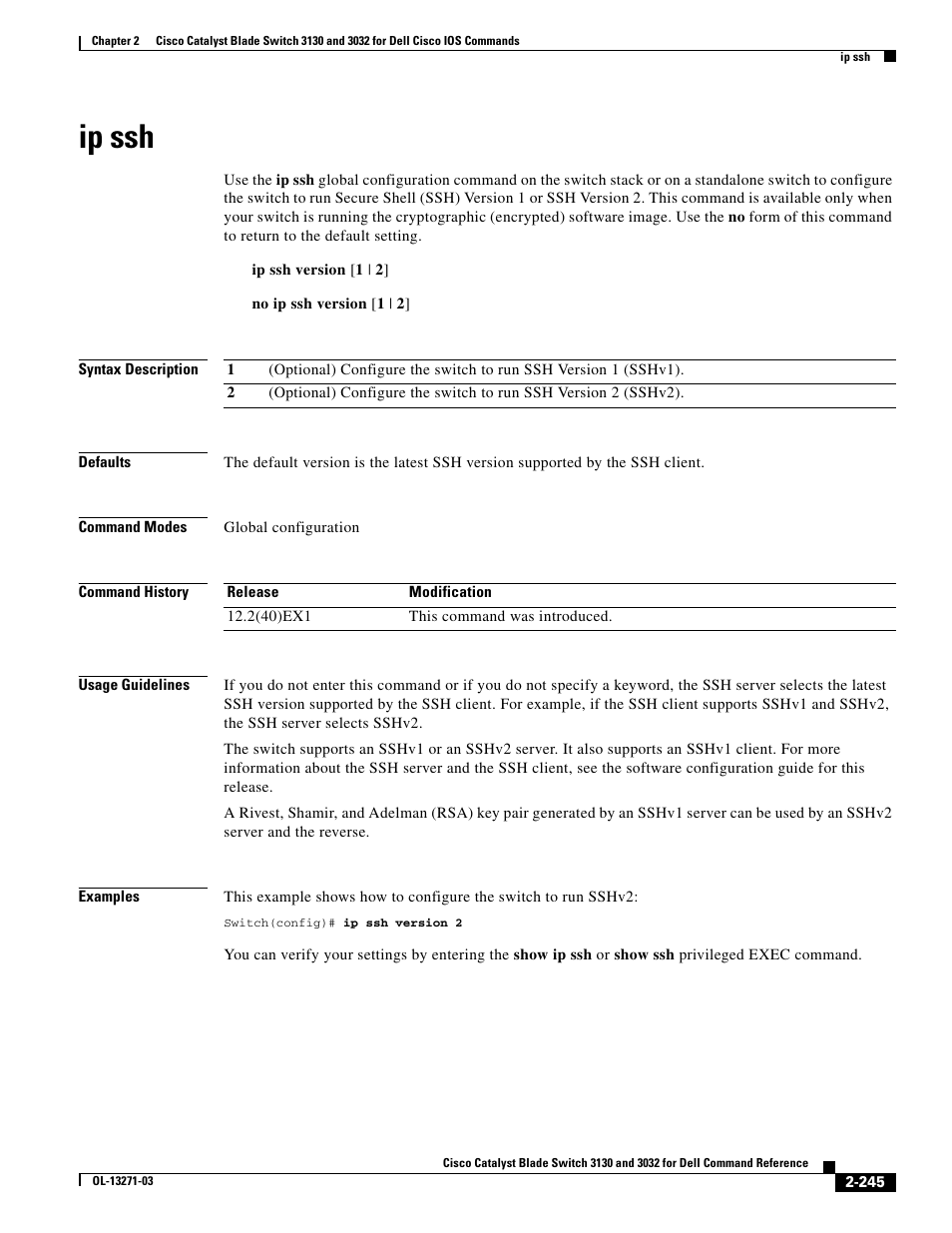 Ip ssh | Dell POWEREDGE M1000E User Manual | Page 275 / 1082