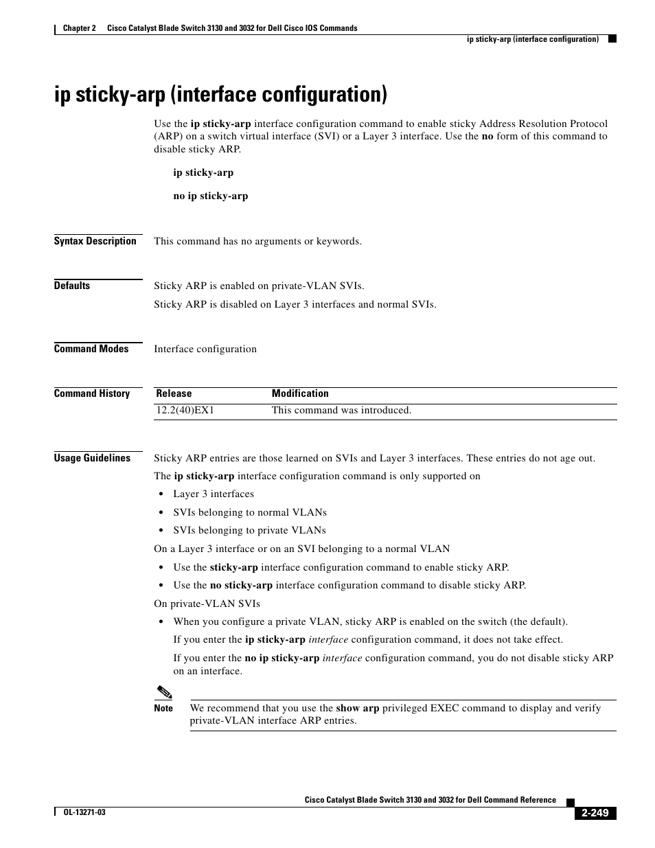 Ip sticky-arp (interface configuration) | Dell POWEREDGE M1000E User Manual | Page 279 / 1082