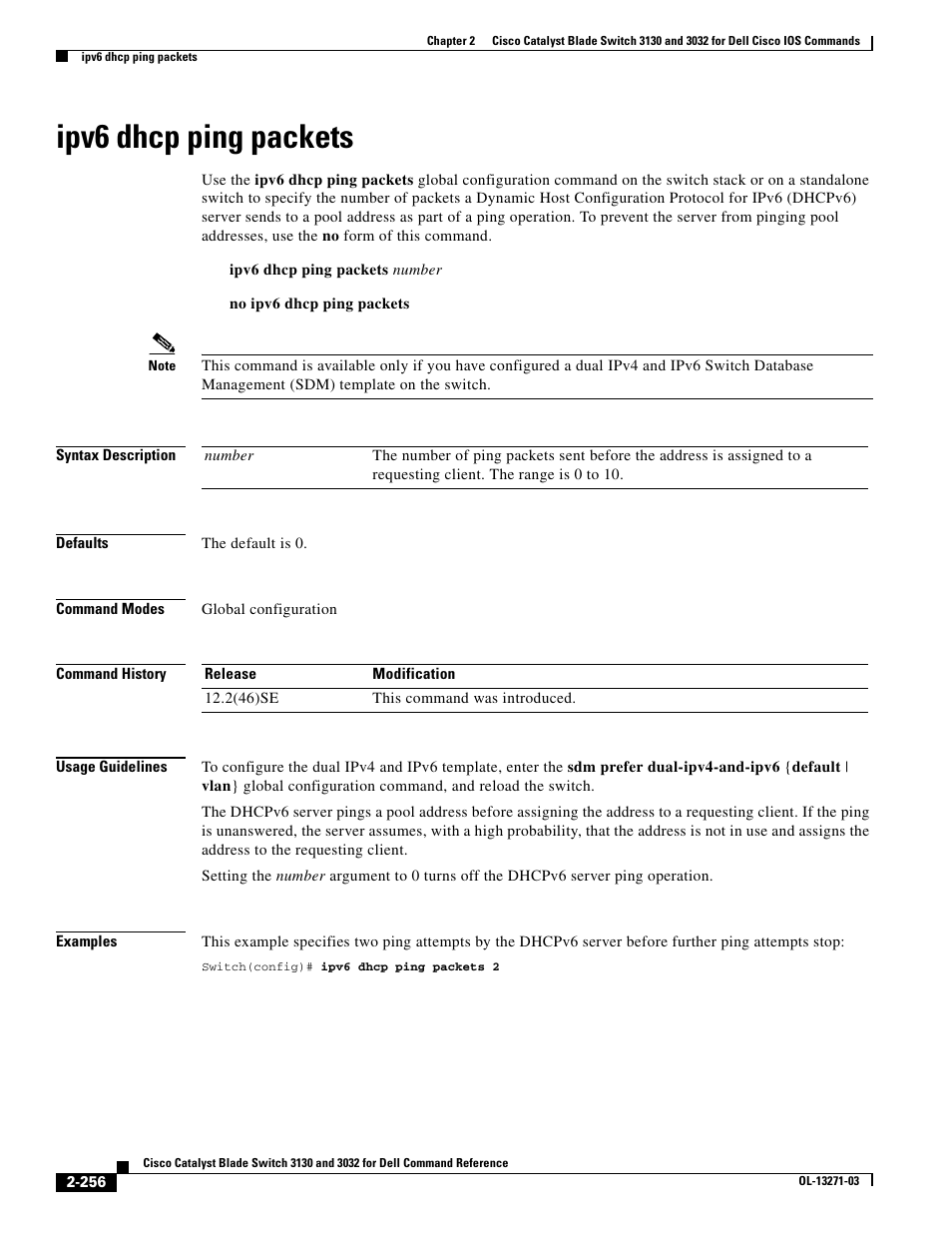 Ipv6 dhcp ping packets | Dell POWEREDGE M1000E User Manual | Page 286 / 1082