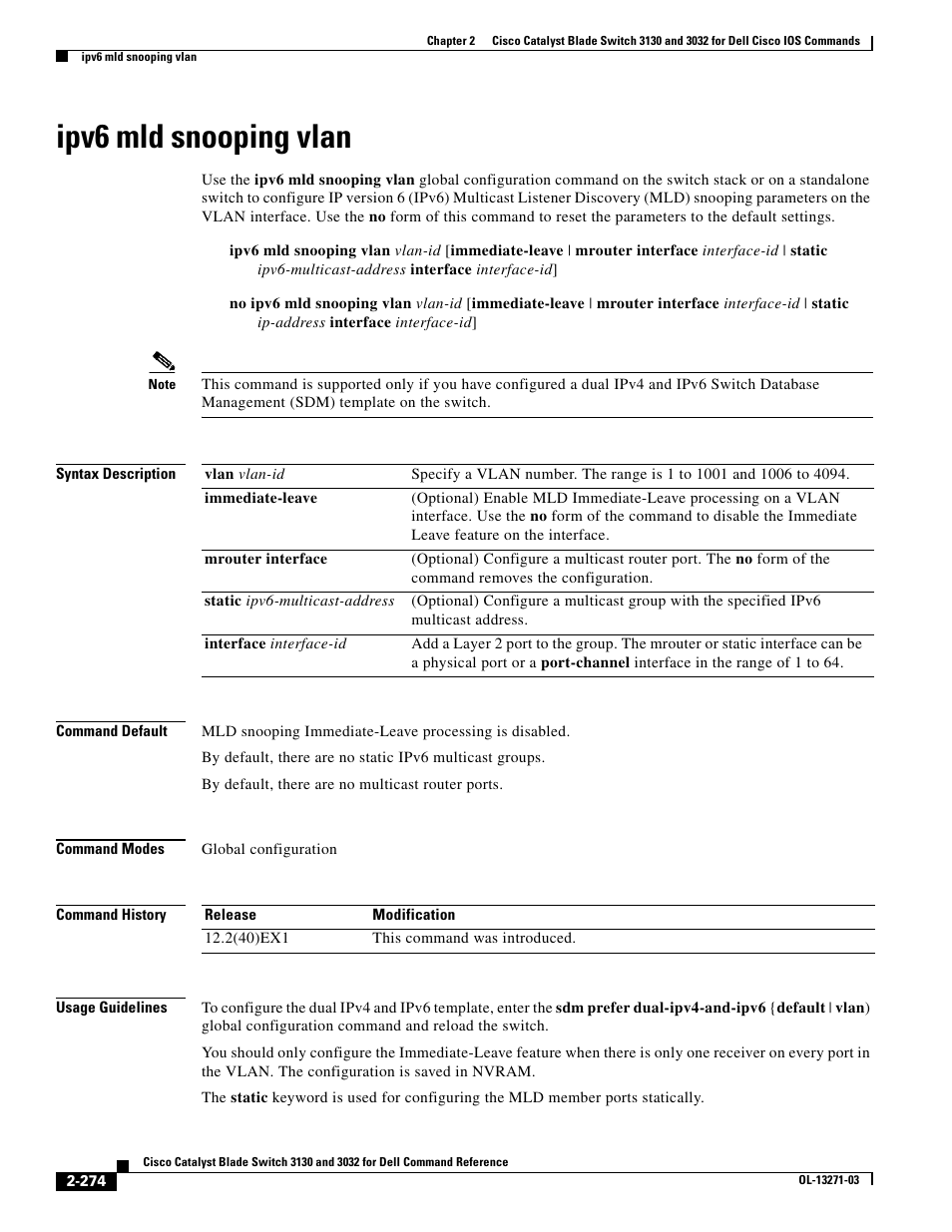 Ipv6 mld snooping vlan | Dell POWEREDGE M1000E User Manual | Page 304 / 1082