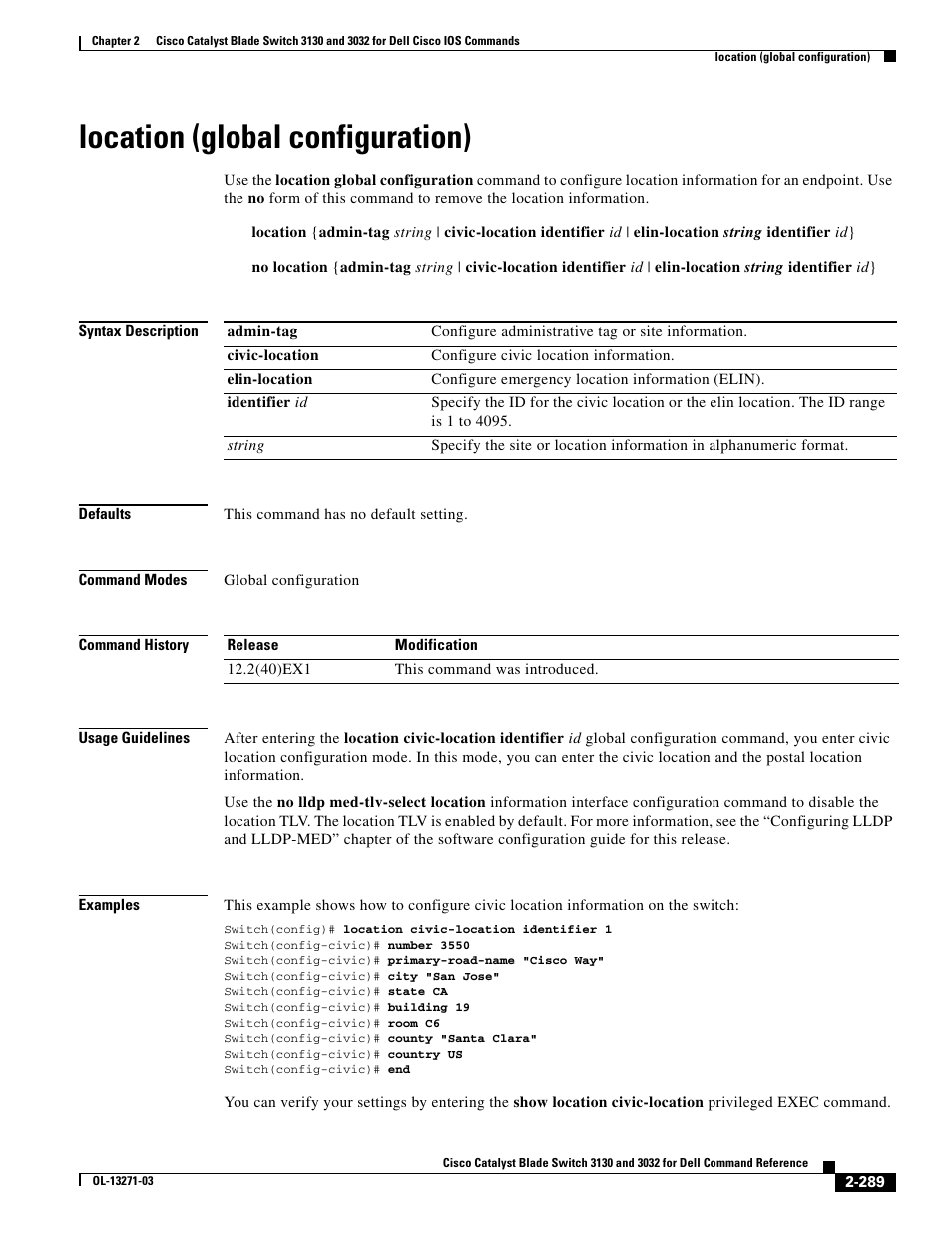 Location (global configuration) | Dell POWEREDGE M1000E User Manual | Page 319 / 1082