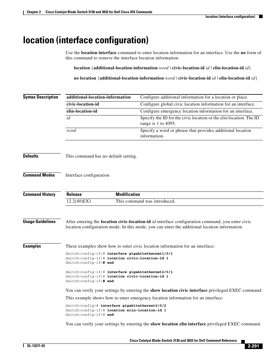 Location (interface configuration) | Dell POWEREDGE M1000E User Manual | Page 321 / 1082