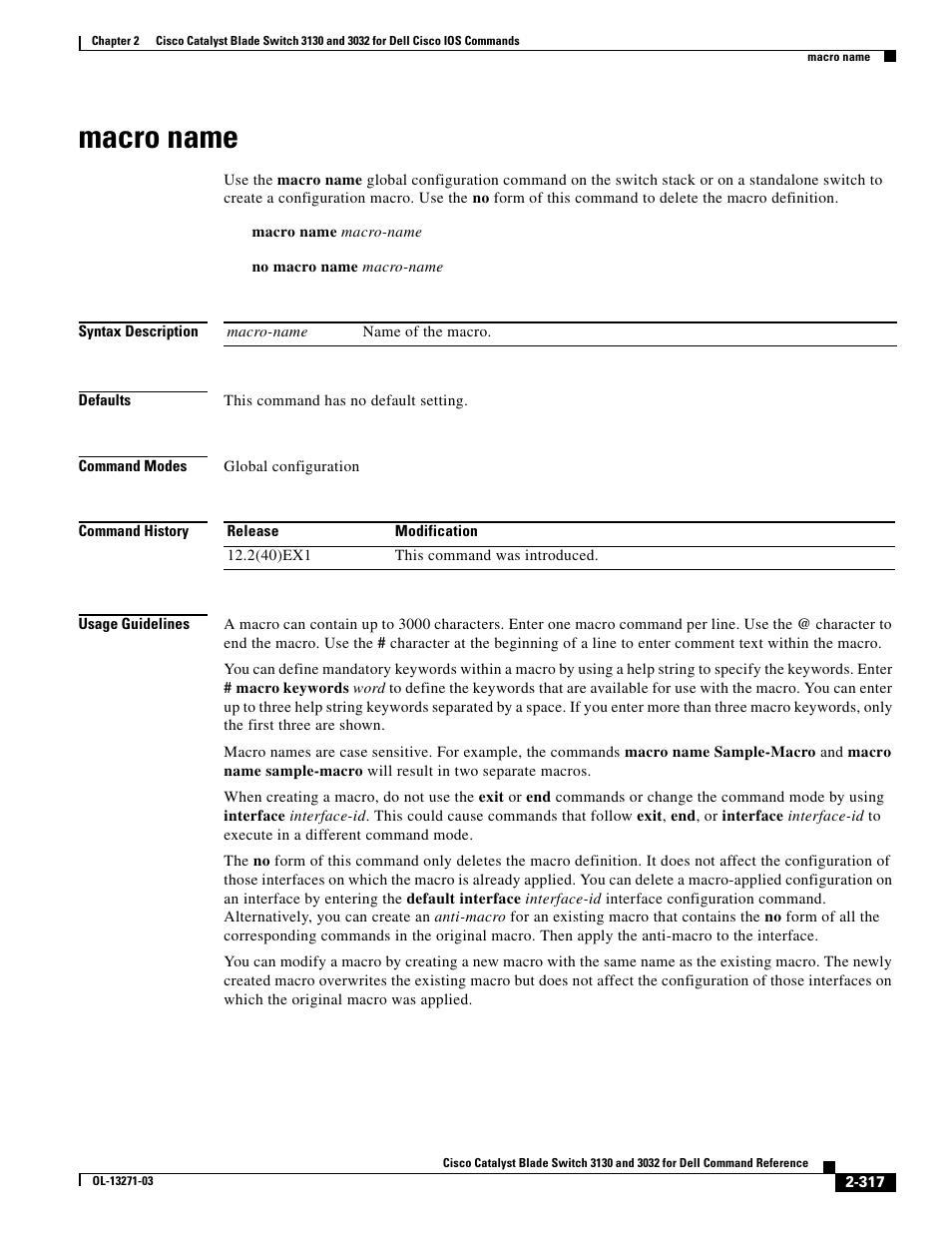 Macro name | Dell POWEREDGE M1000E User Manual | Page 347 / 1082