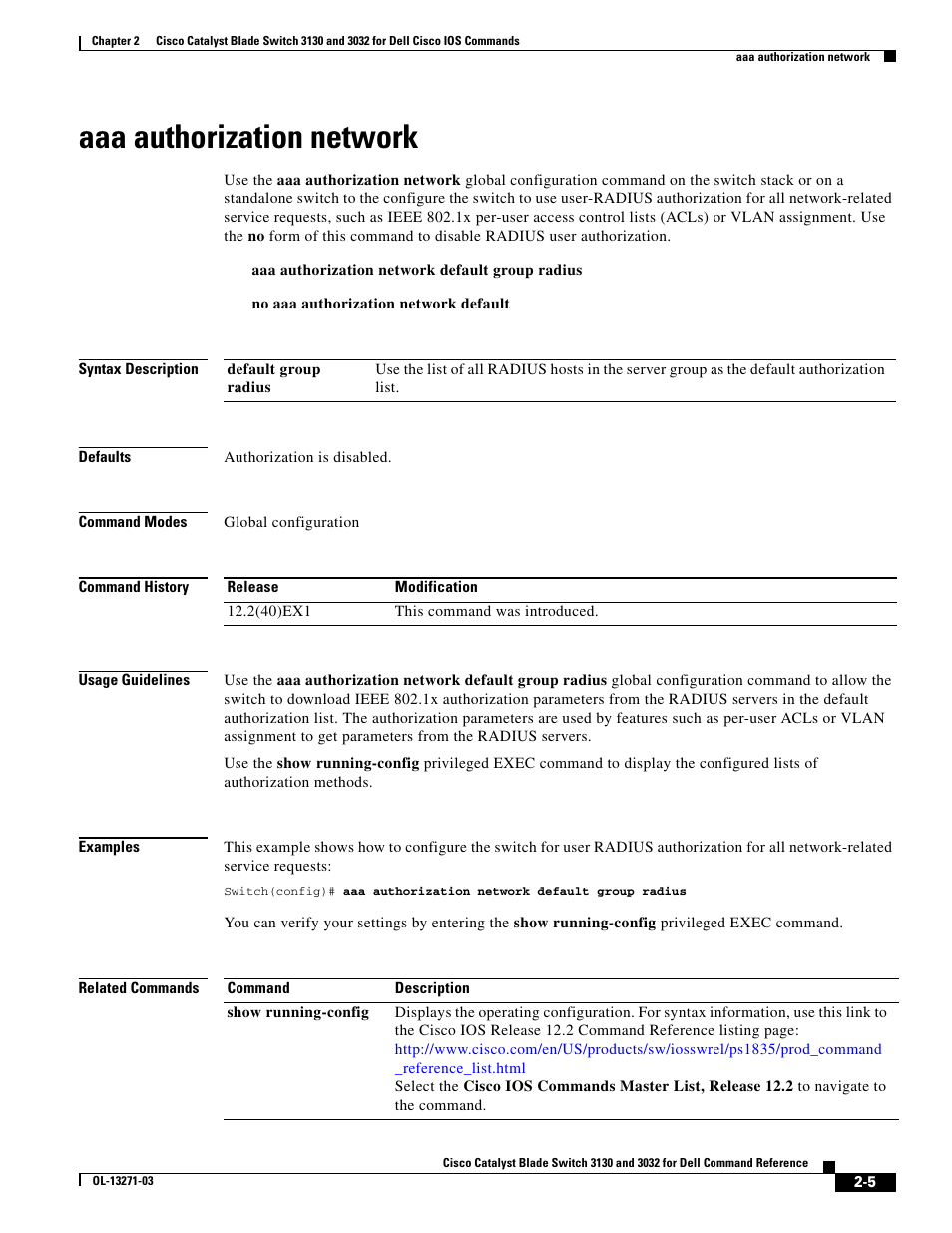 Aaa authorization network | Dell POWEREDGE M1000E User Manual | Page 35 / 1082