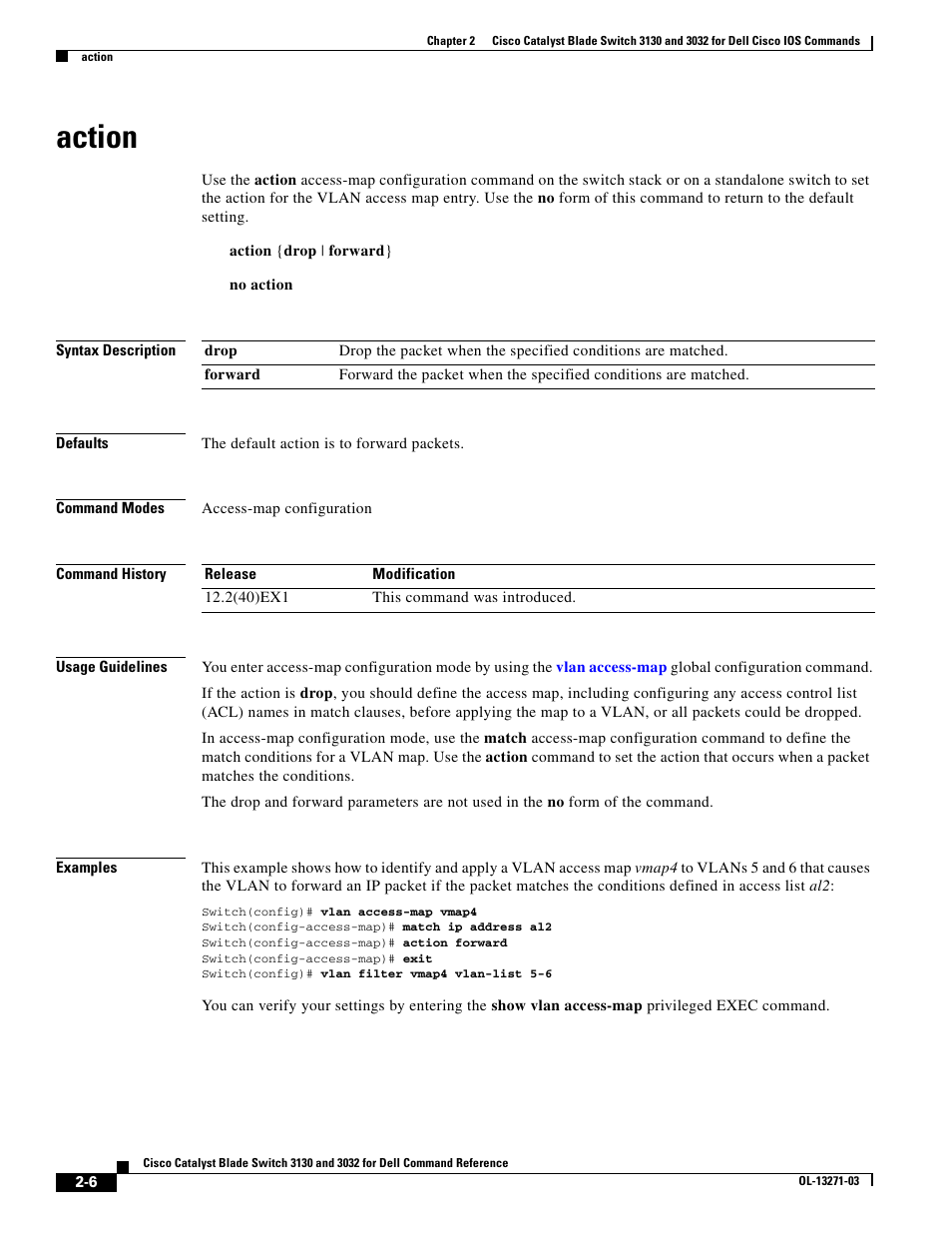 Action | Dell POWEREDGE M1000E User Manual | Page 36 / 1082