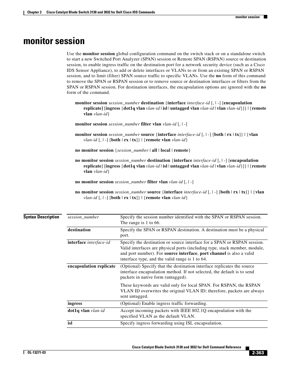 Monitor session | Dell POWEREDGE M1000E User Manual | Page 393 / 1082