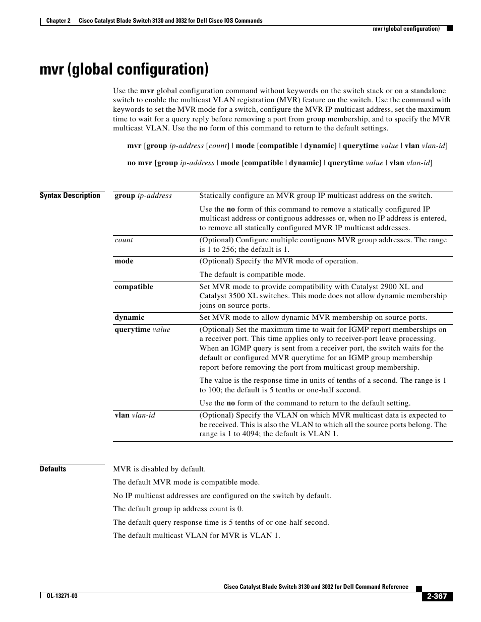 Mvr (global configuration) | Dell POWEREDGE M1000E User Manual | Page 397 / 1082