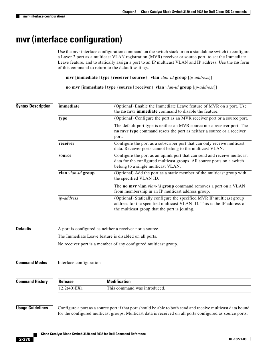 Mvr (interface configuration) | Dell POWEREDGE M1000E User Manual | Page 400 / 1082