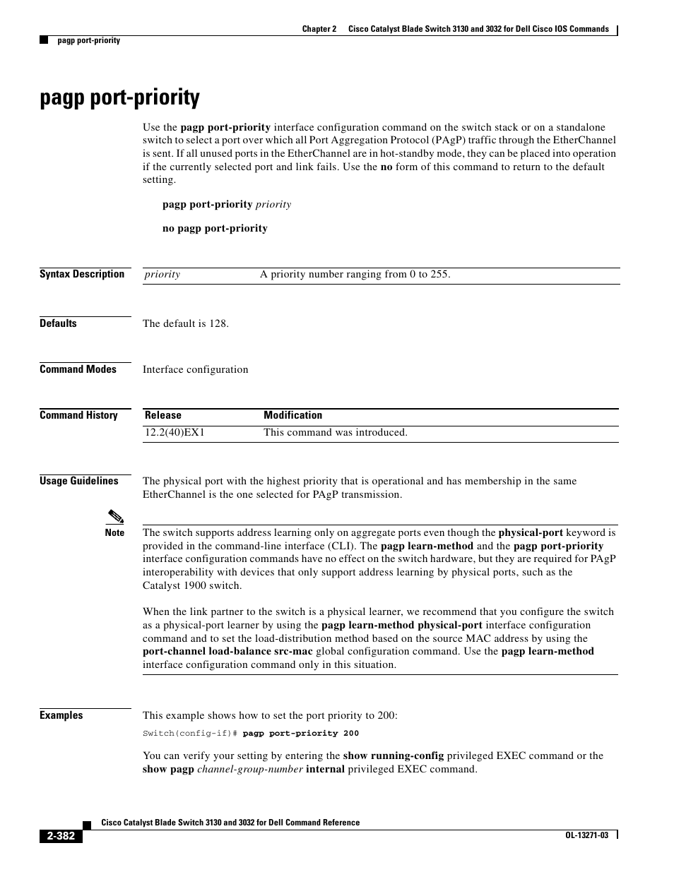 Pagp port-priority | Dell POWEREDGE M1000E User Manual | Page 412 / 1082