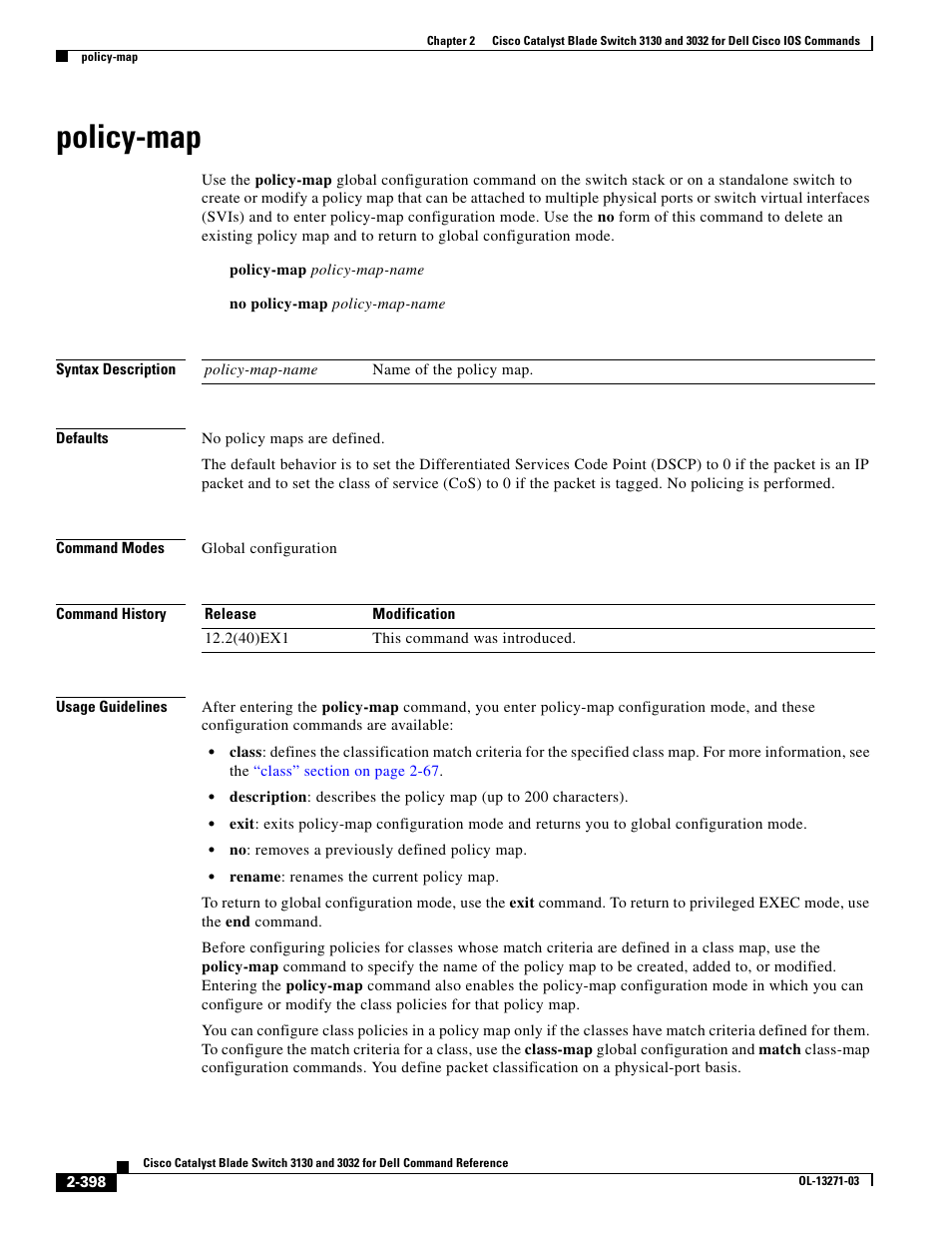 Policy-map | Dell POWEREDGE M1000E User Manual | Page 428 / 1082