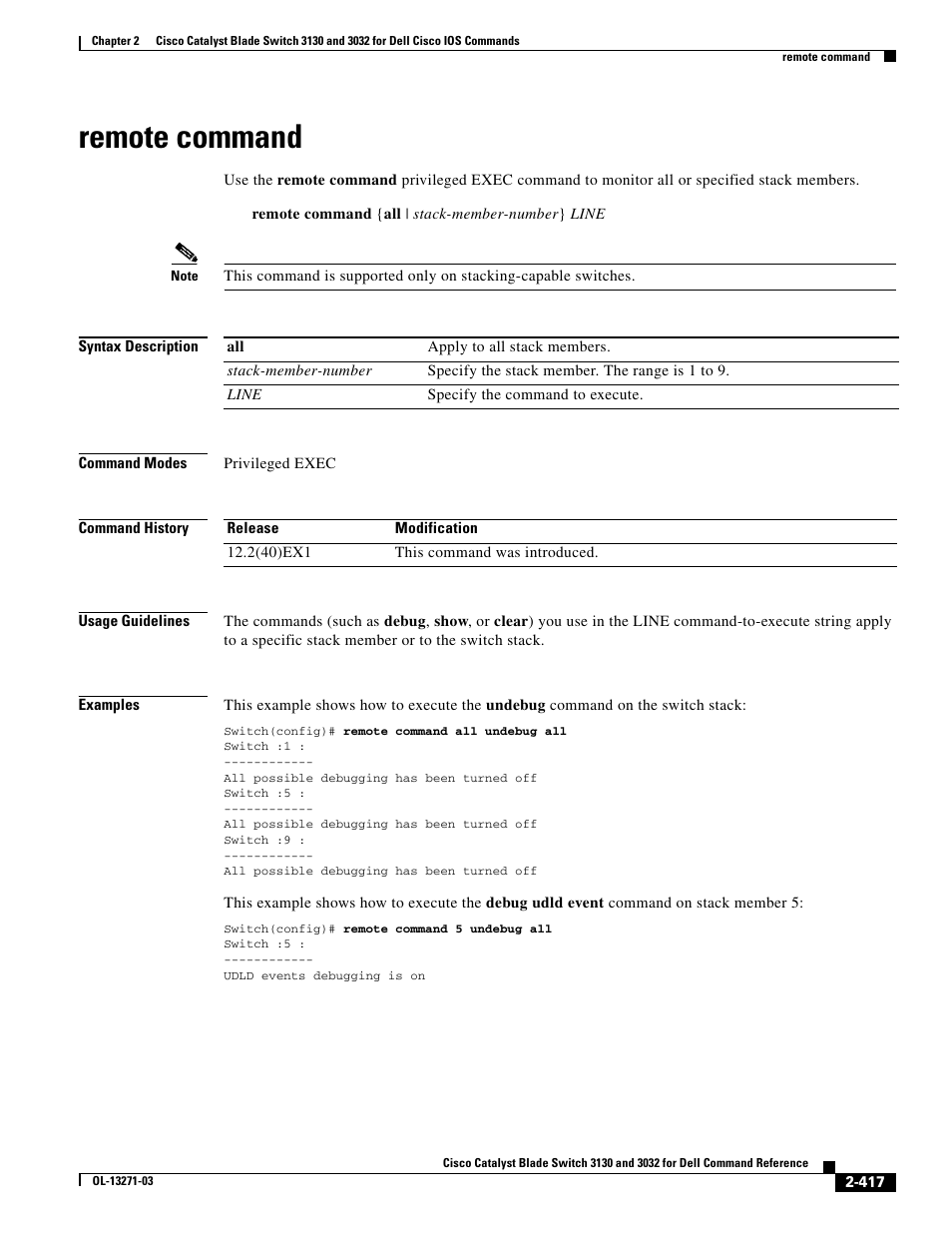 Remote command | Dell POWEREDGE M1000E User Manual | Page 447 / 1082