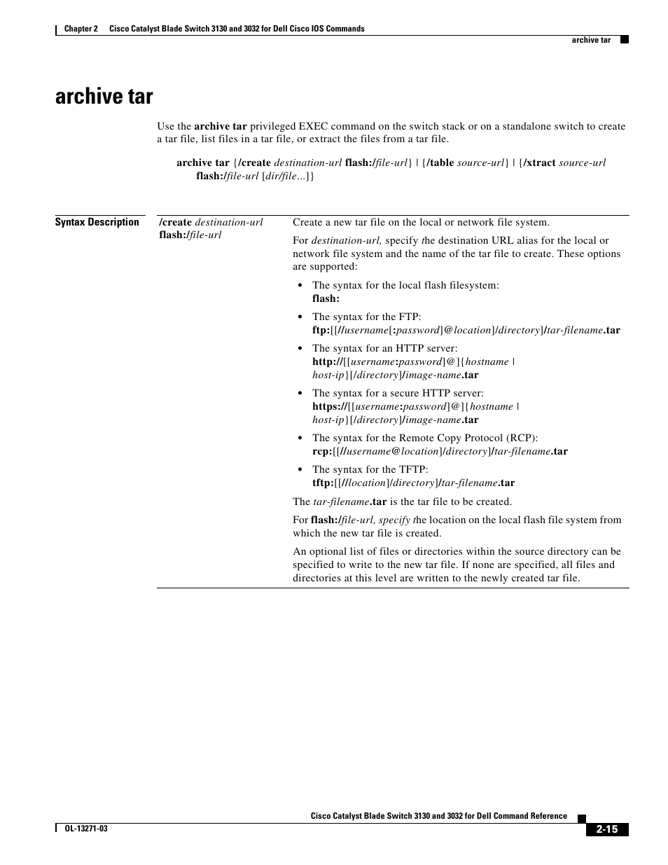 Archive tar | Dell POWEREDGE M1000E User Manual | Page 45 / 1082