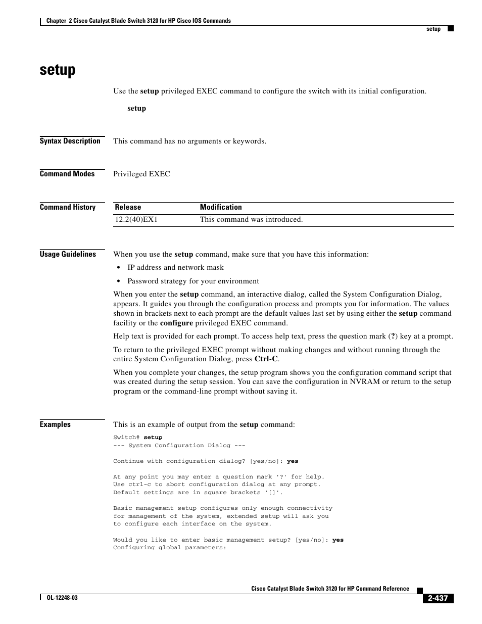 Setup | Dell POWEREDGE M1000E User Manual | Page 467 / 1082