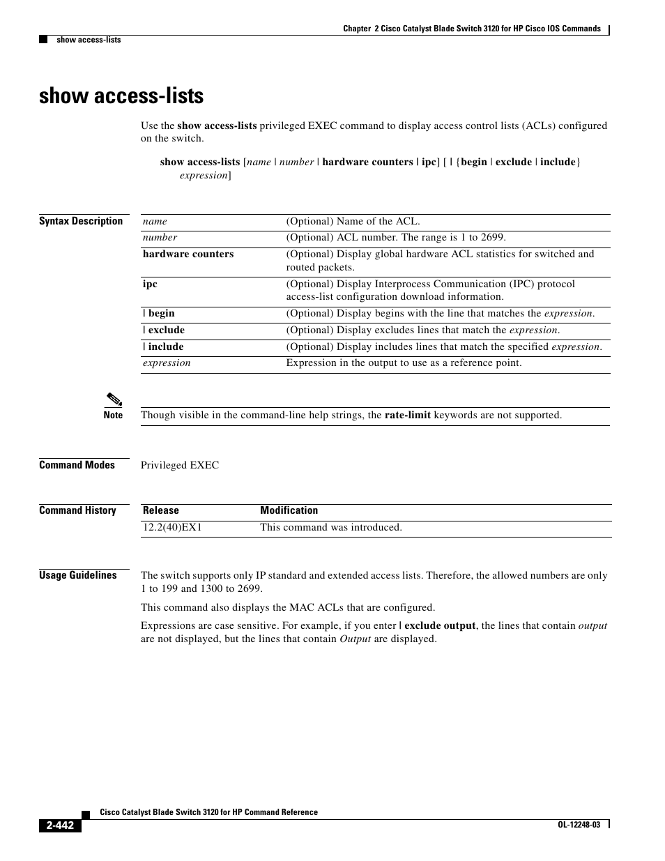 Show access-lists | Dell POWEREDGE M1000E User Manual | Page 472 / 1082