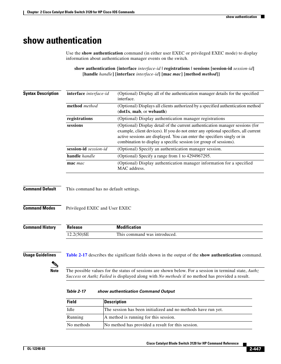 Show authentication | Dell POWEREDGE M1000E User Manual | Page 477 / 1082