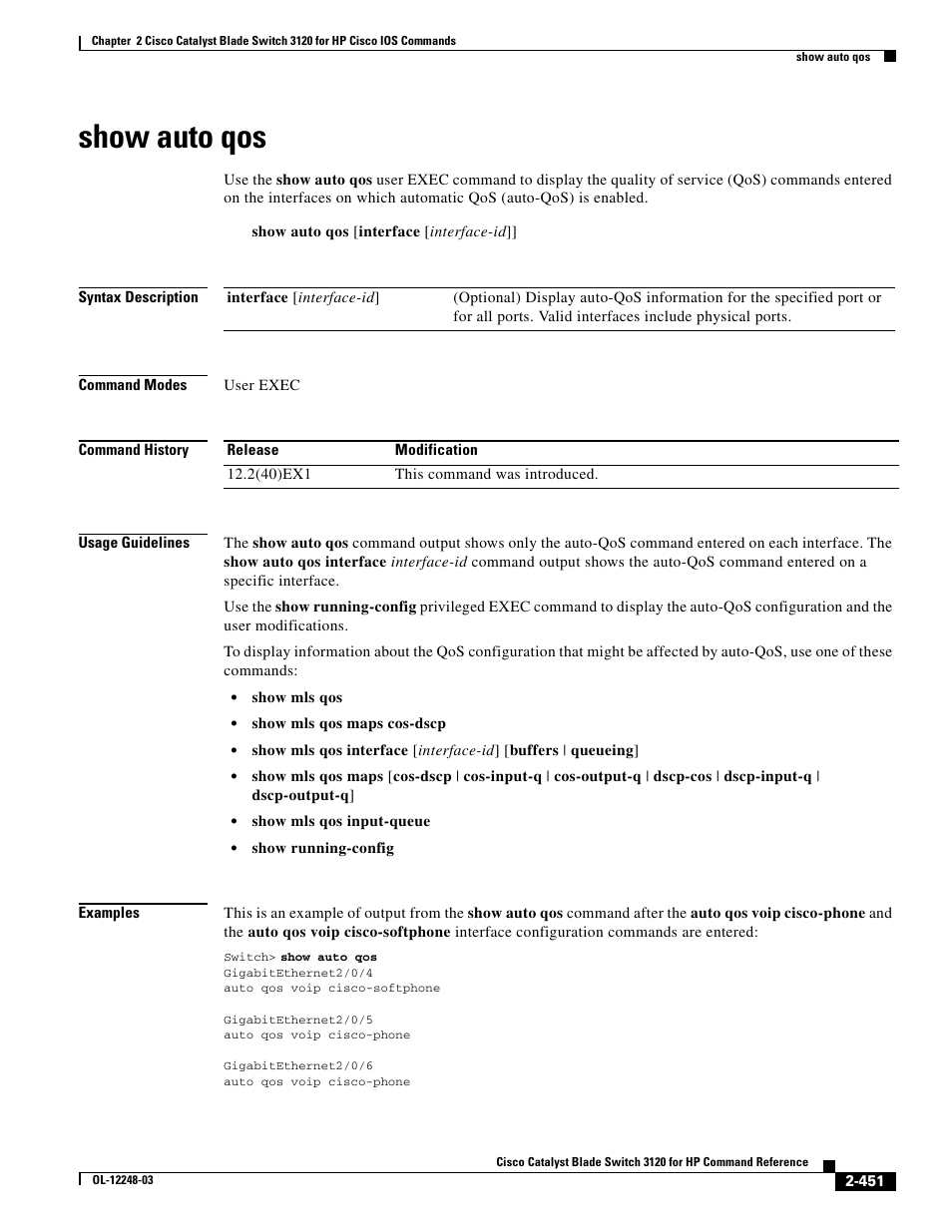 Show auto qos | Dell POWEREDGE M1000E User Manual | Page 481 / 1082