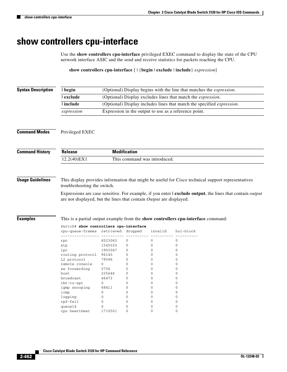 Show controllers cpu-interface | Dell POWEREDGE M1000E User Manual | Page 492 / 1082