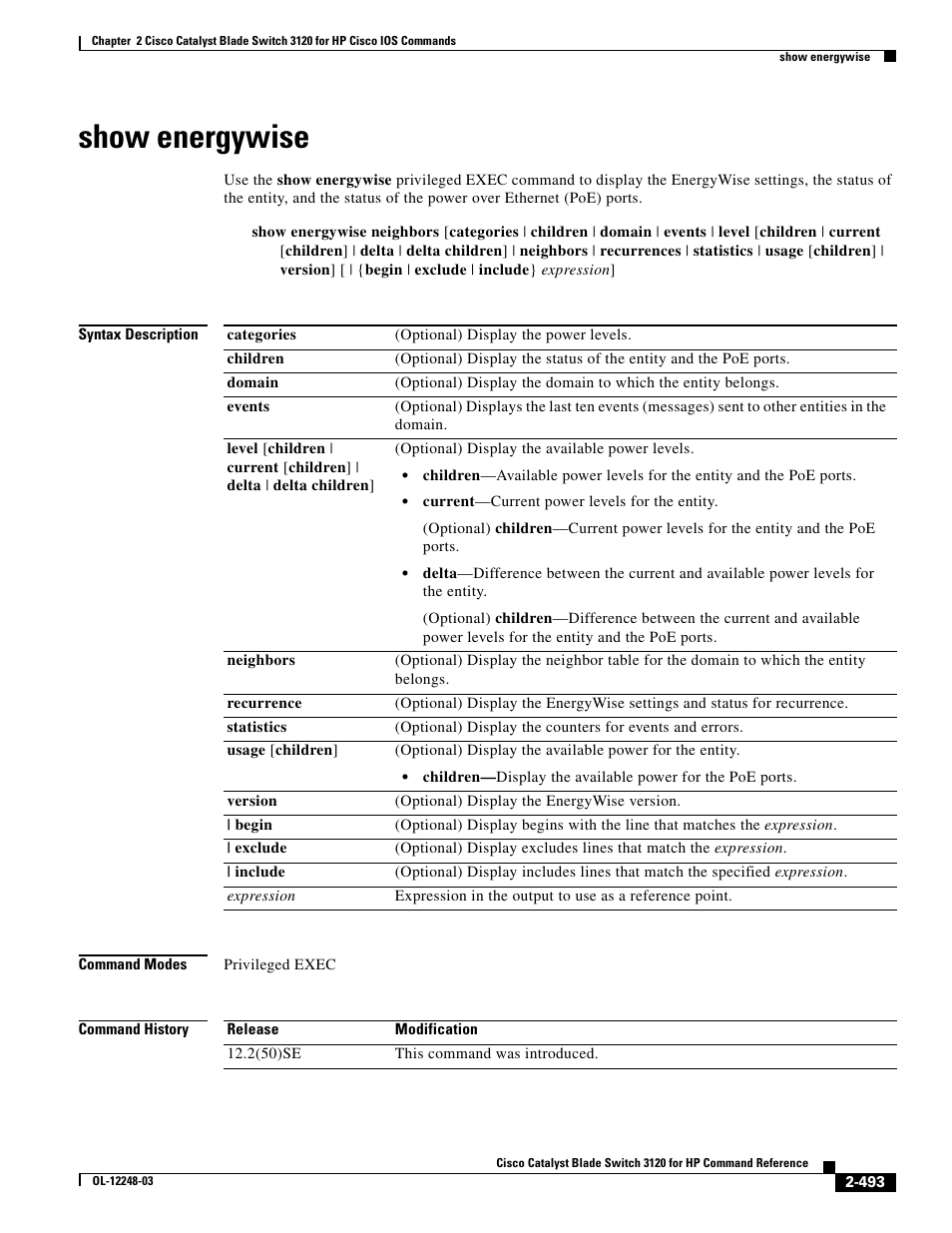 Show energywise, Domai | Dell POWEREDGE M1000E User Manual | Page 523 / 1082