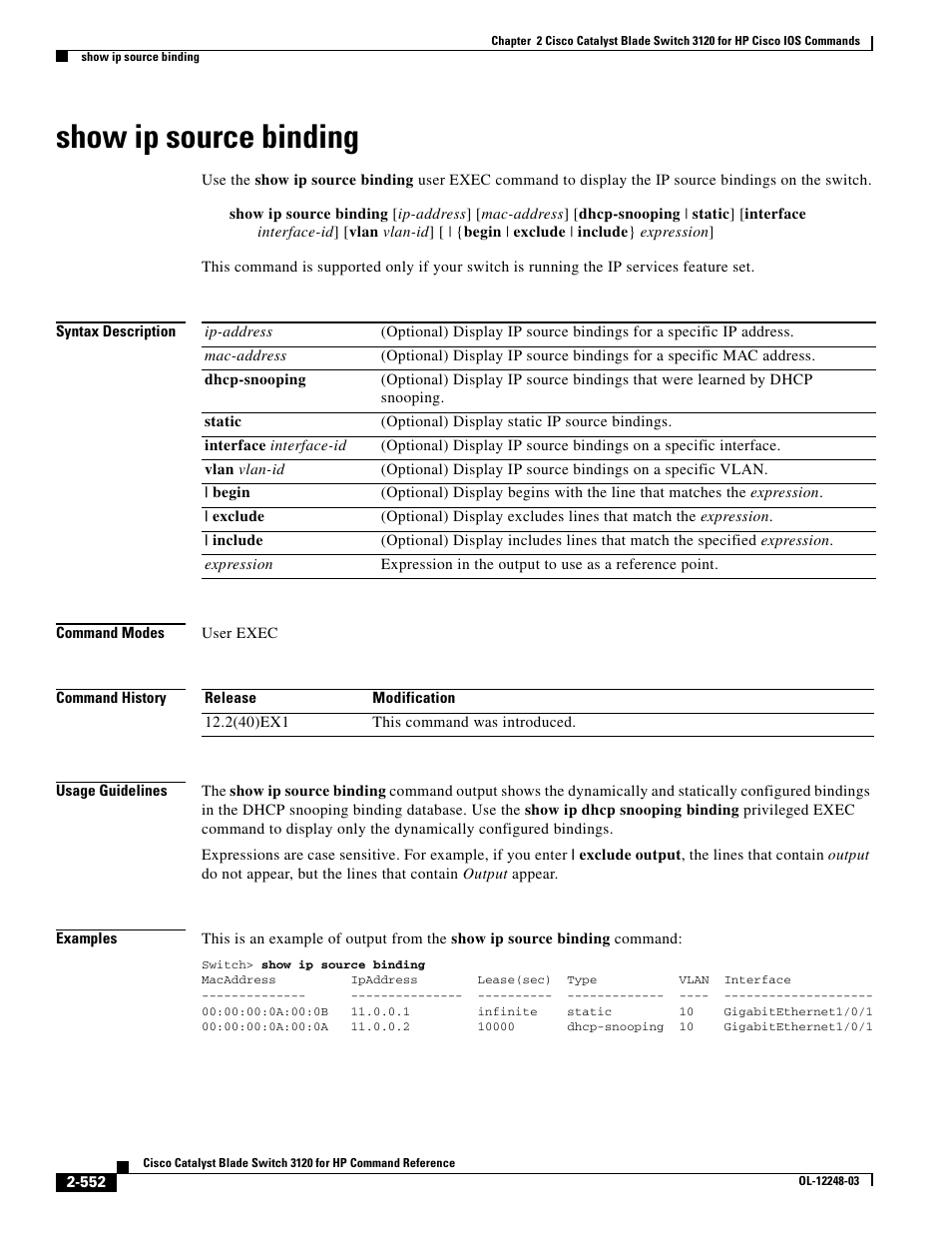 Show ip source binding | Dell POWEREDGE M1000E User Manual | Page 582 / 1082