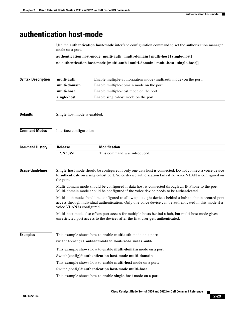 Authentication host-mode | Dell POWEREDGE M1000E User Manual | Page 59 / 1082