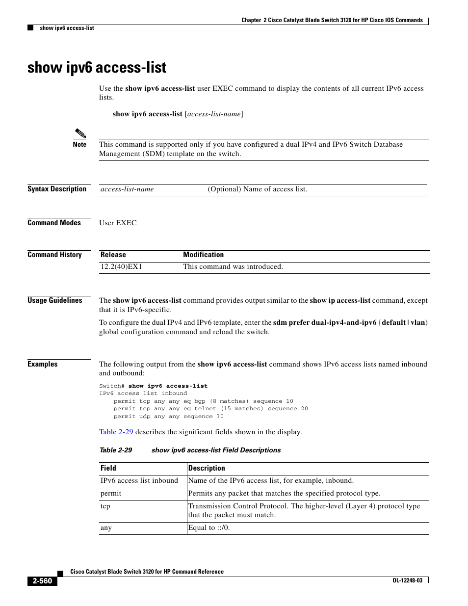 Show ipv6 access-list | Dell POWEREDGE M1000E User Manual | Page 590 / 1082