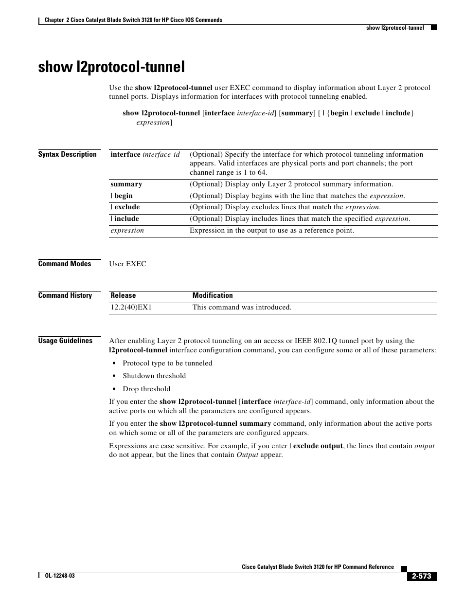 Show l2protocol-tunnel | Dell POWEREDGE M1000E User Manual | Page 603 / 1082