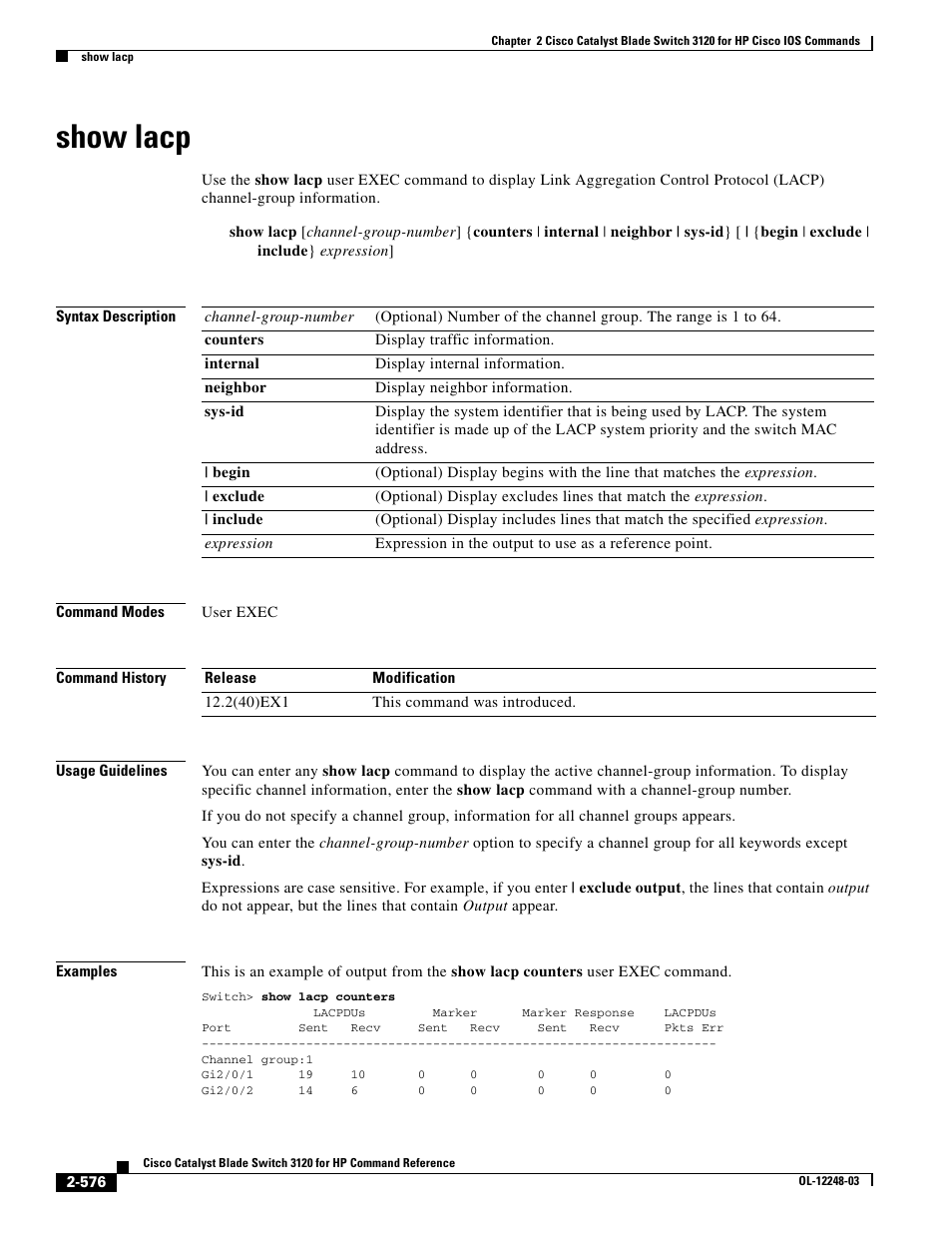 Show lacp | Dell POWEREDGE M1000E User Manual | Page 606 / 1082