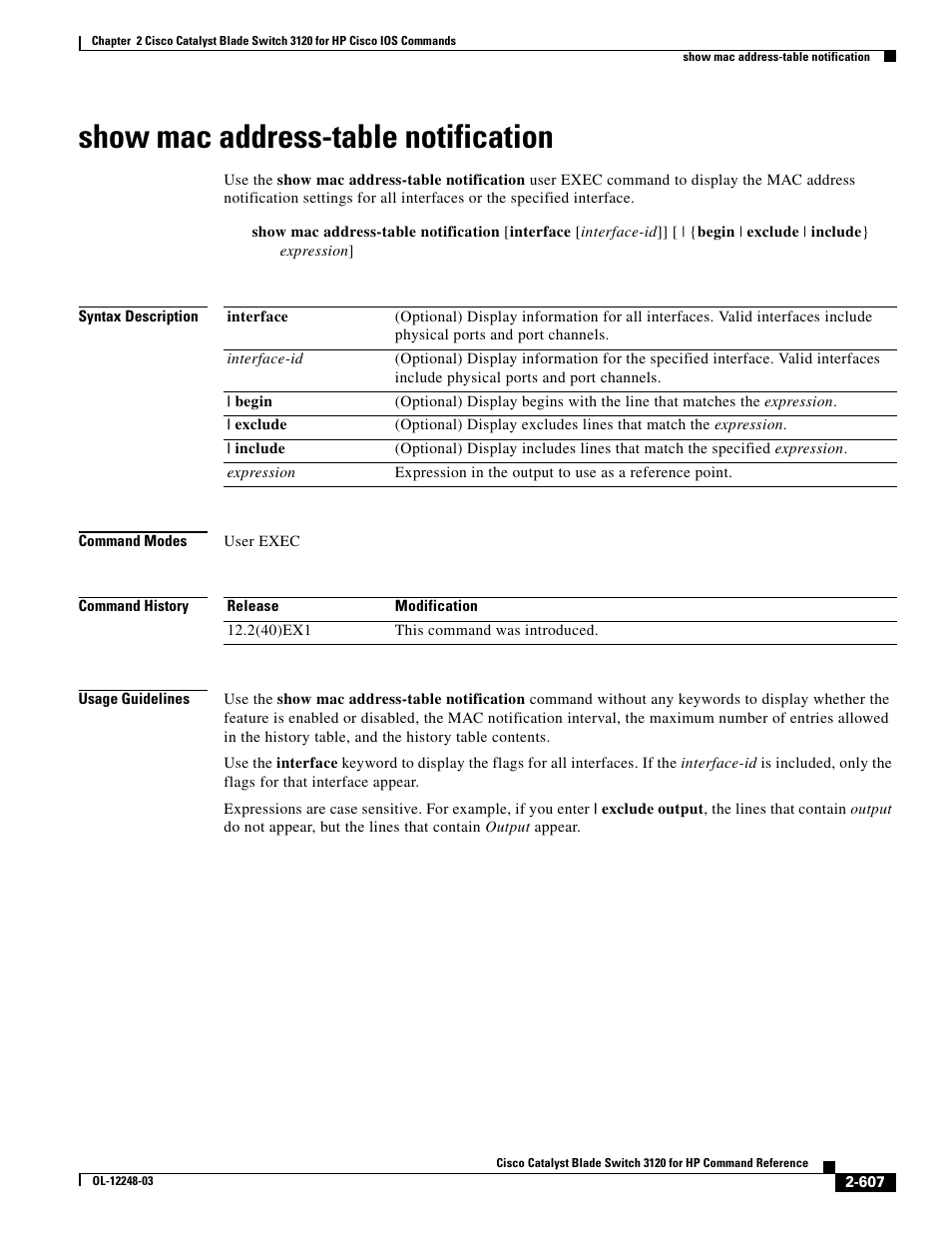 Show mac address-table notification | Dell POWEREDGE M1000E User Manual | Page 637 / 1082