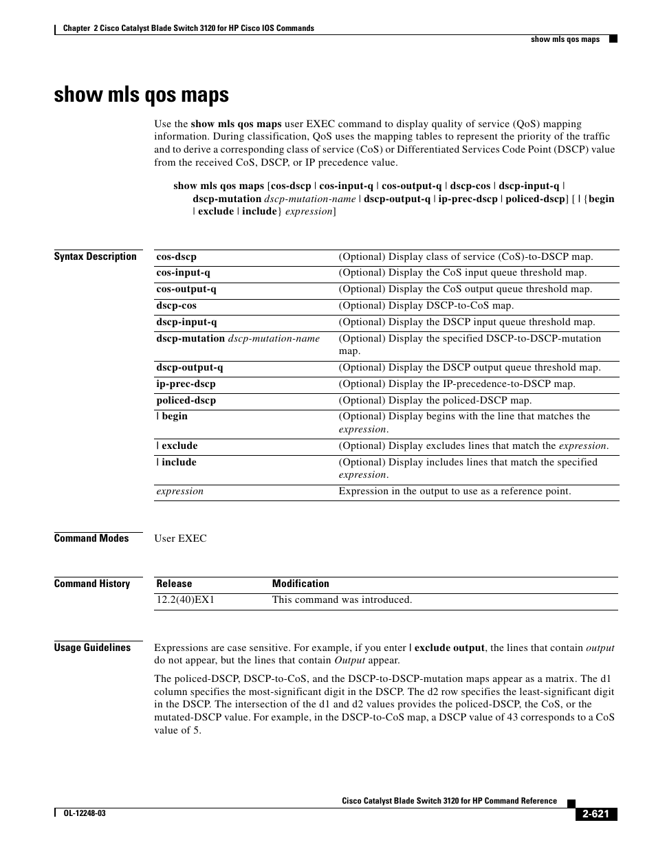 Show mls qos maps | Dell POWEREDGE M1000E User Manual | Page 651 / 1082