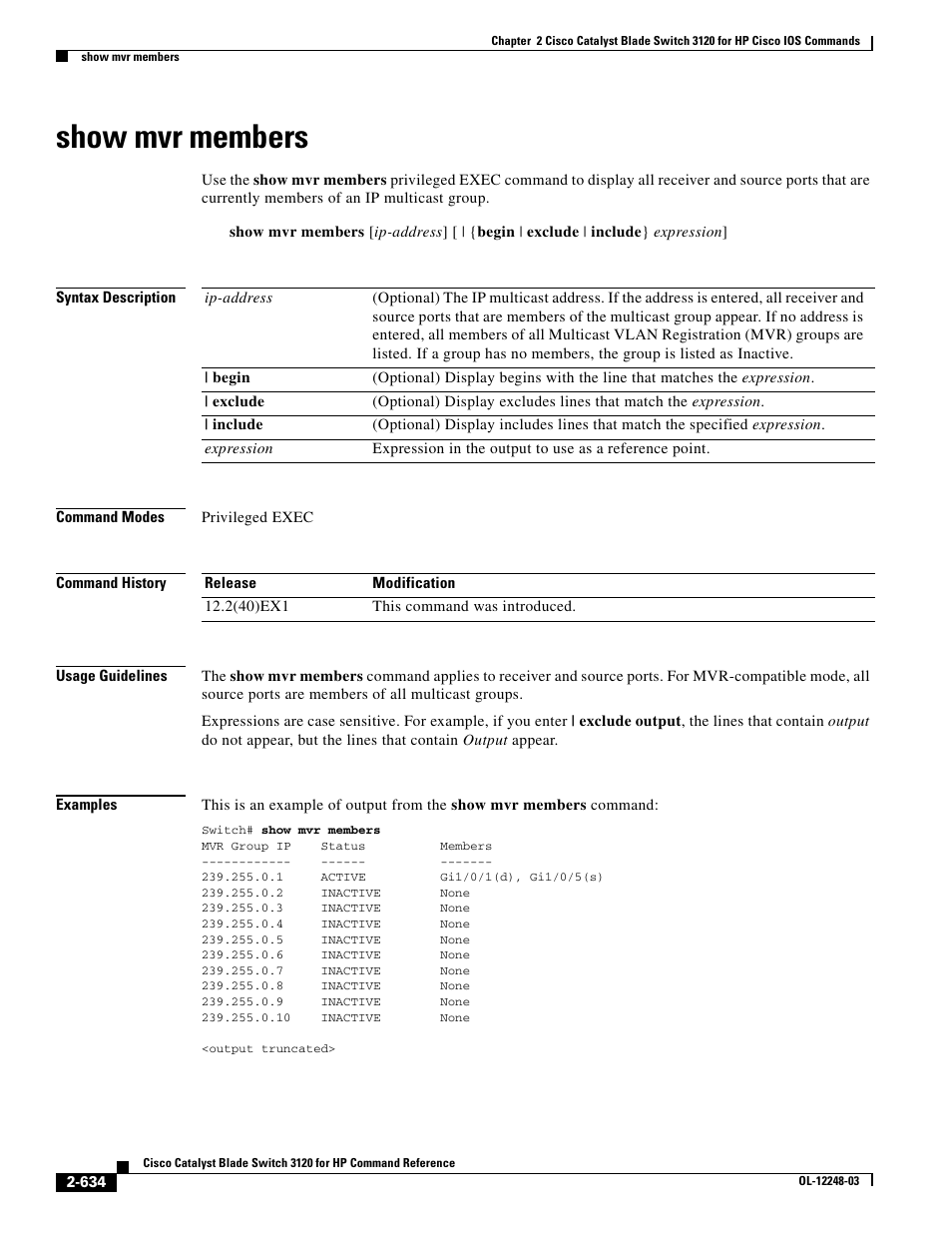 Show mvr members | Dell POWEREDGE M1000E User Manual | Page 664 / 1082