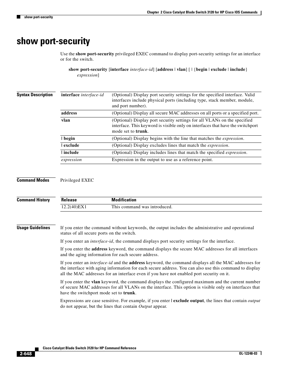 Show port-security | Dell POWEREDGE M1000E User Manual | Page 678 / 1082