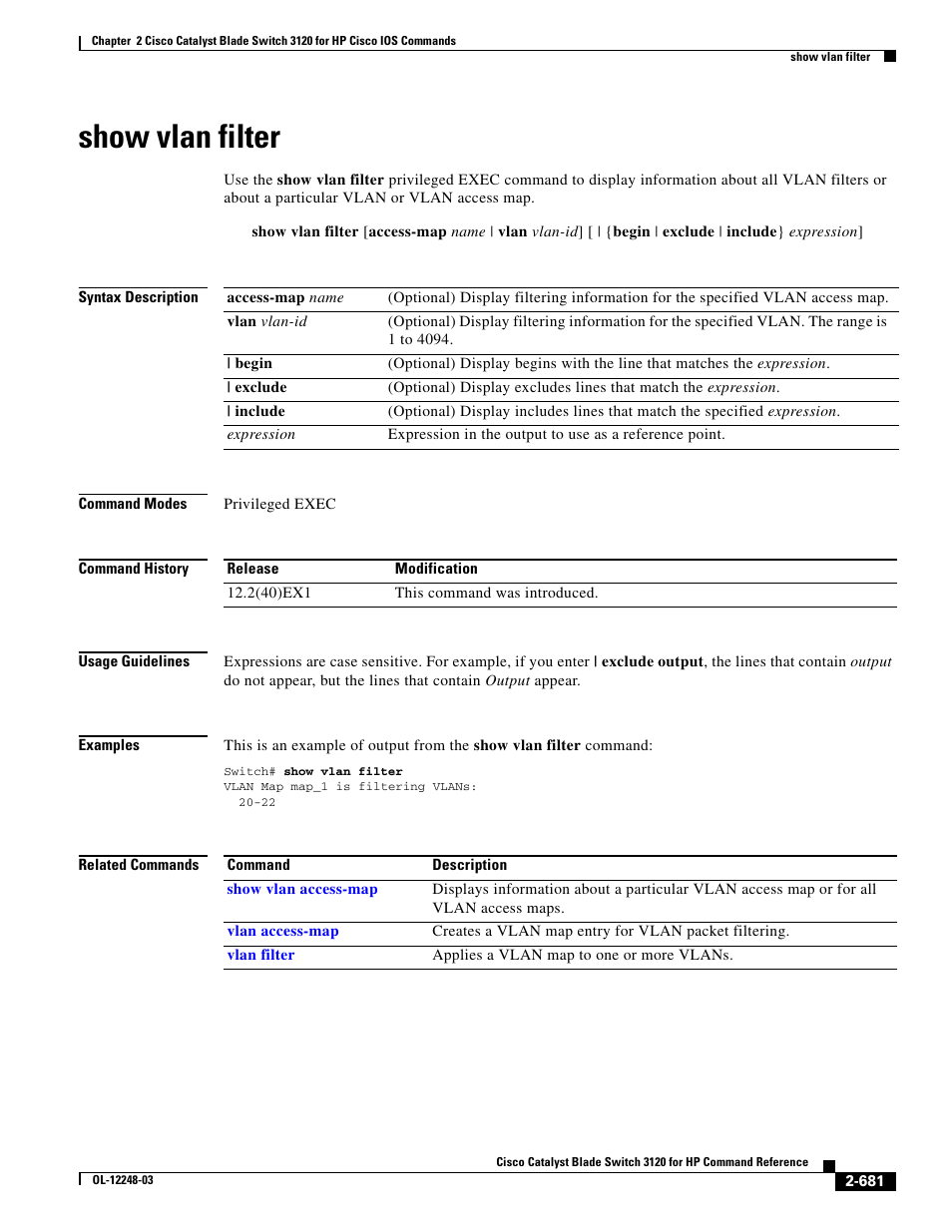 Show vlan filter | Dell POWEREDGE M1000E User Manual | Page 711 / 1082